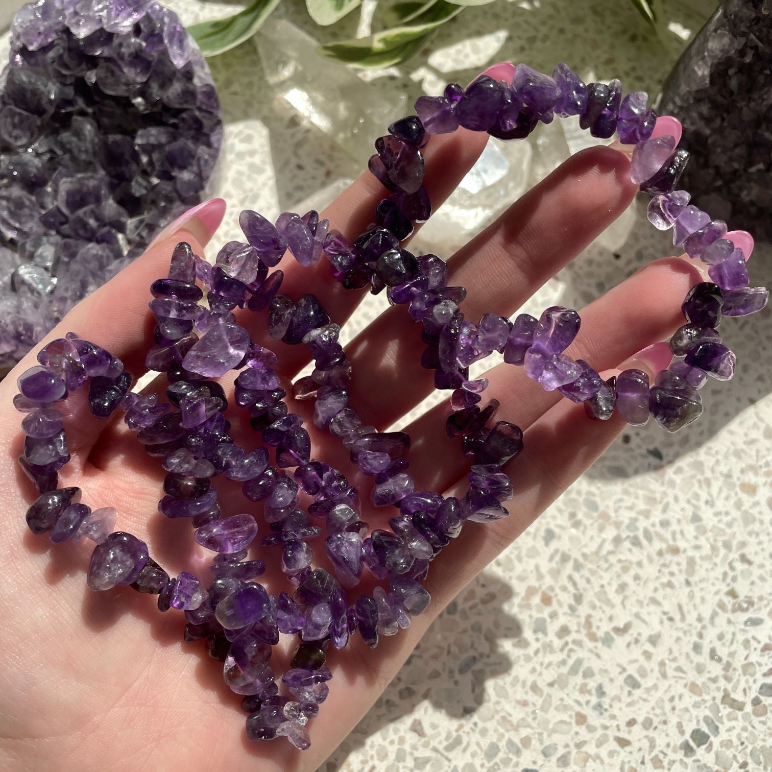 Amethyst Chip Bracelet Q1/A