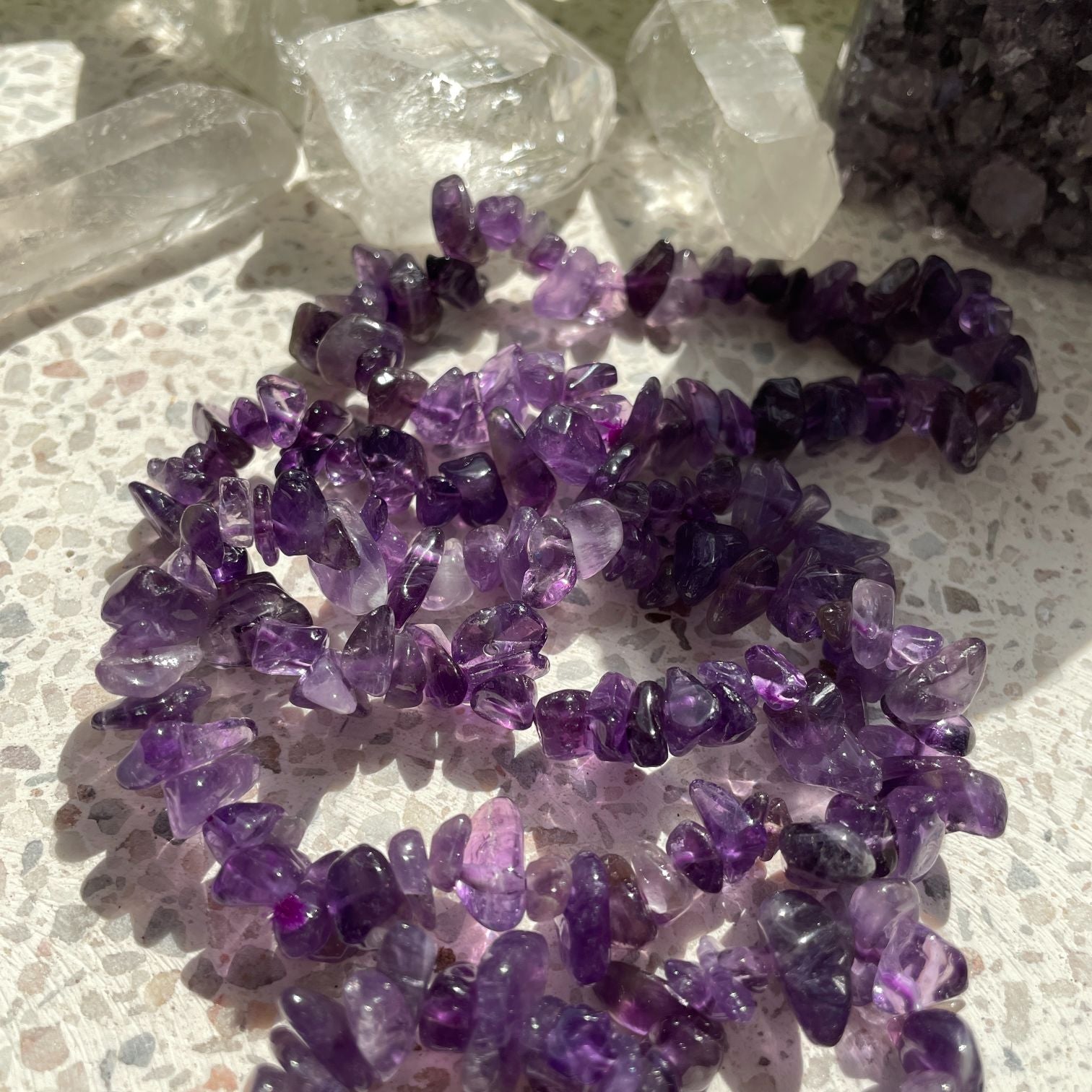 Amethyst Chip Bracelet Q1/A