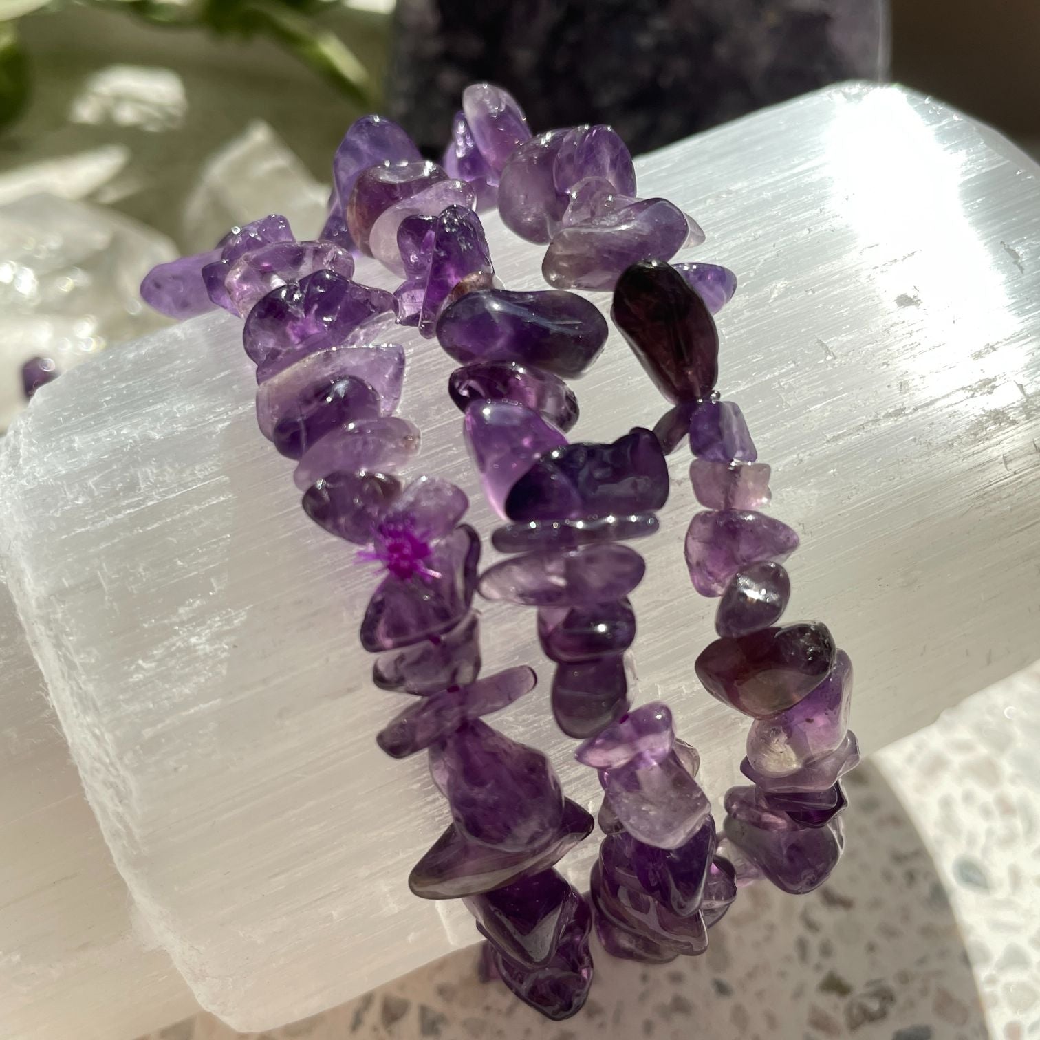 Amethyst Chip Bracelet Q1/A