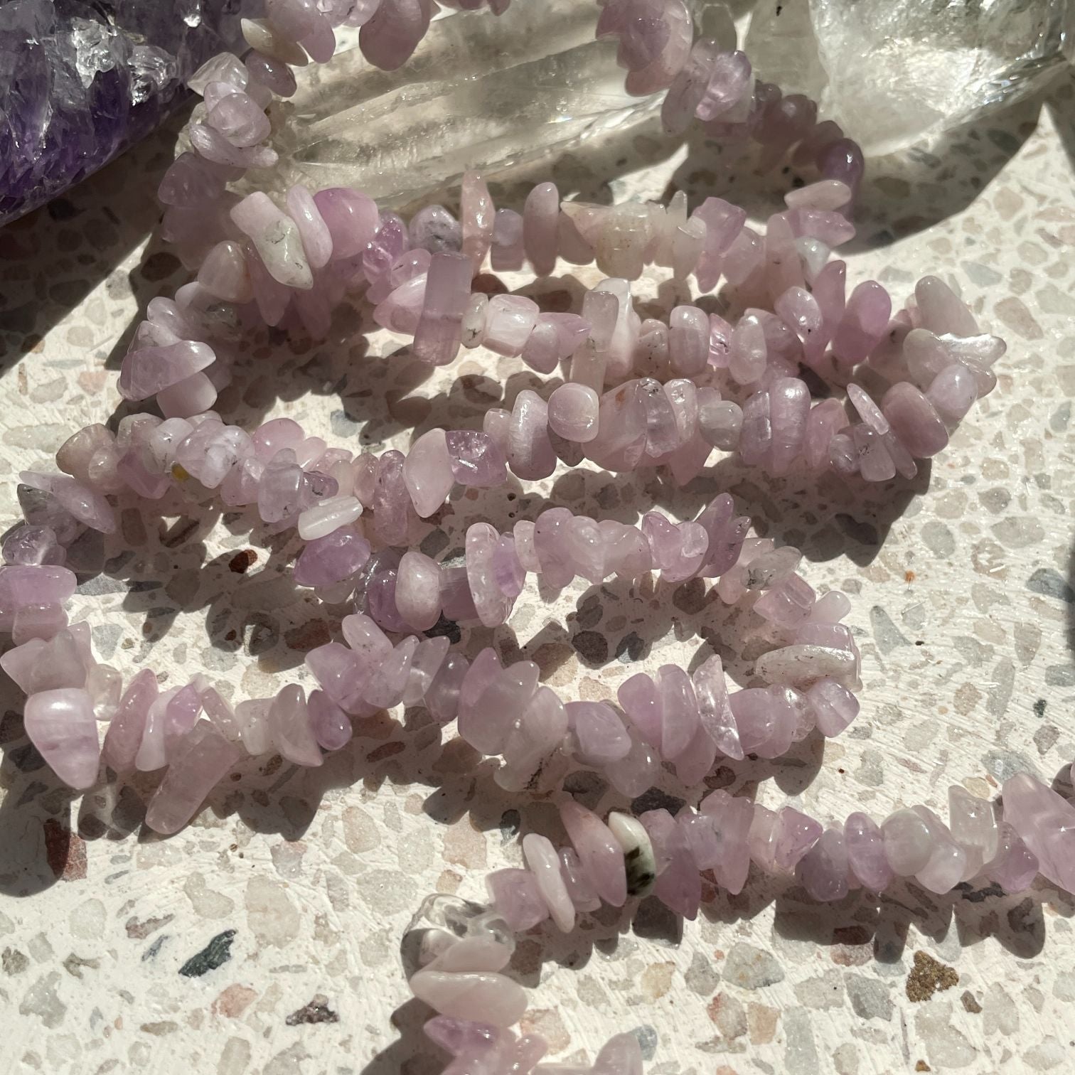 Kunzite Chip Bracelet Q1/A