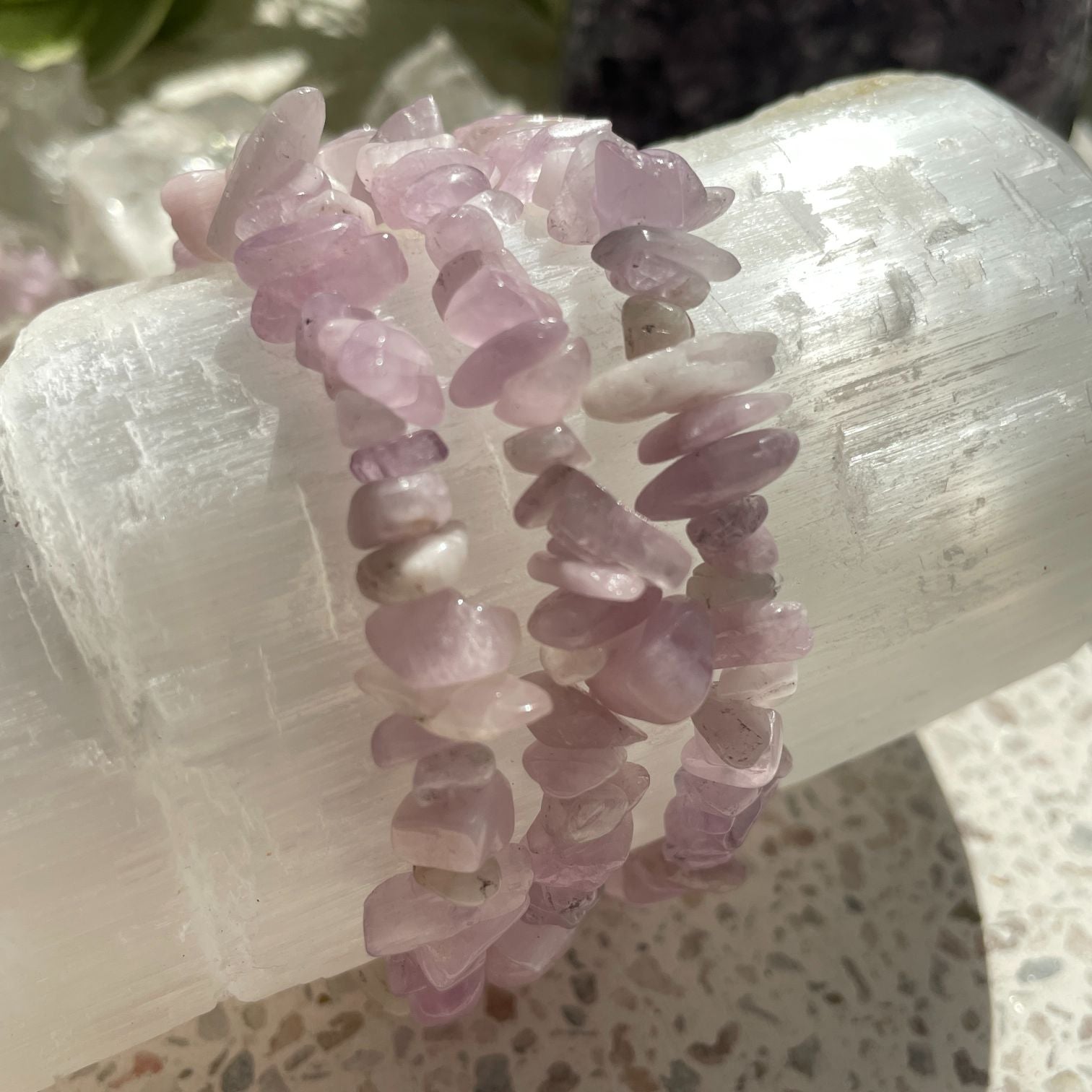 Kunzite Chip Bracelet Q1/A