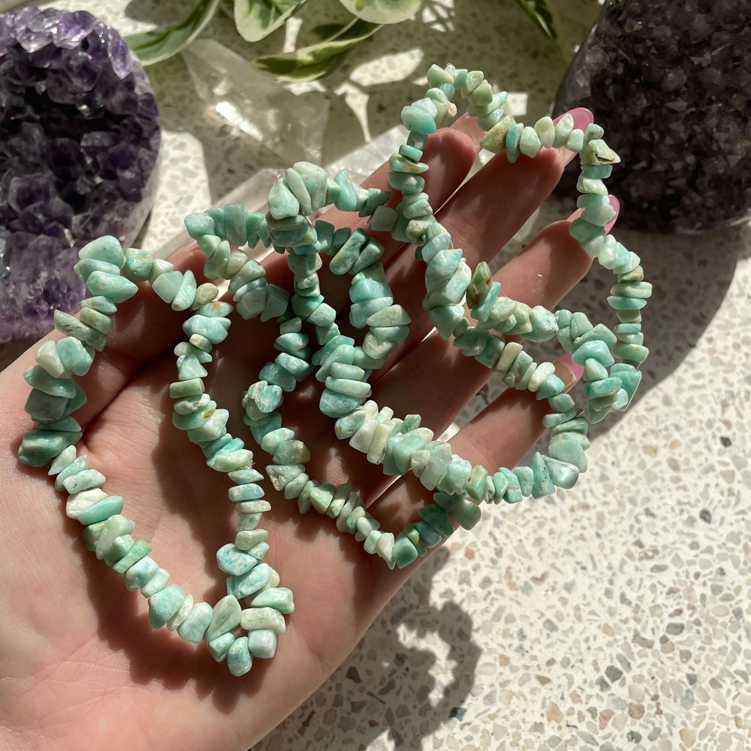 Amazonite Chip Bracelet