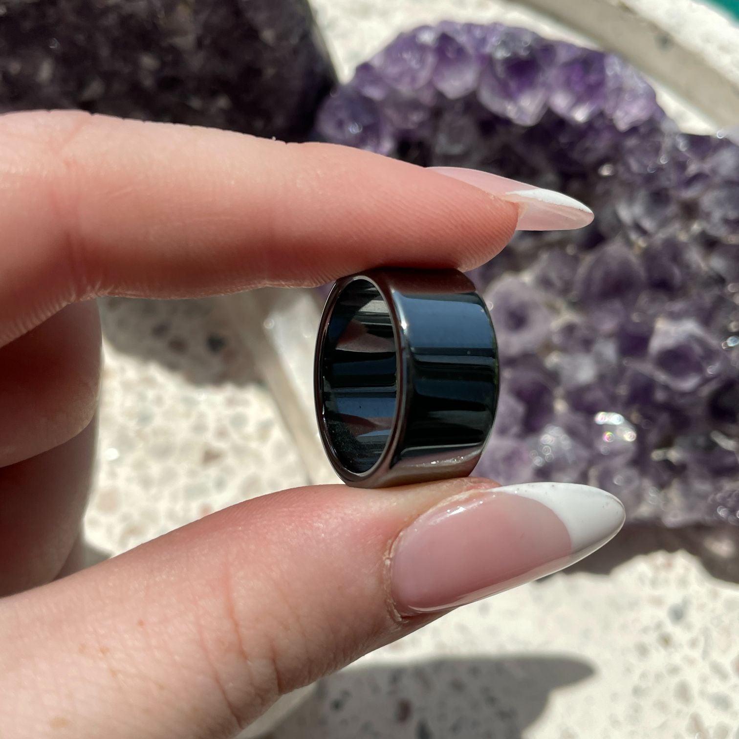 Hematite Ring - 8mm