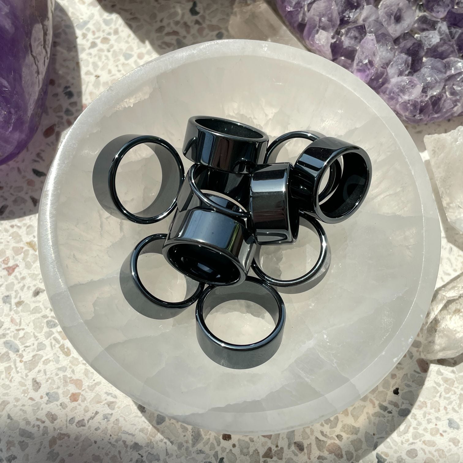 Hematite Ring - 8mm