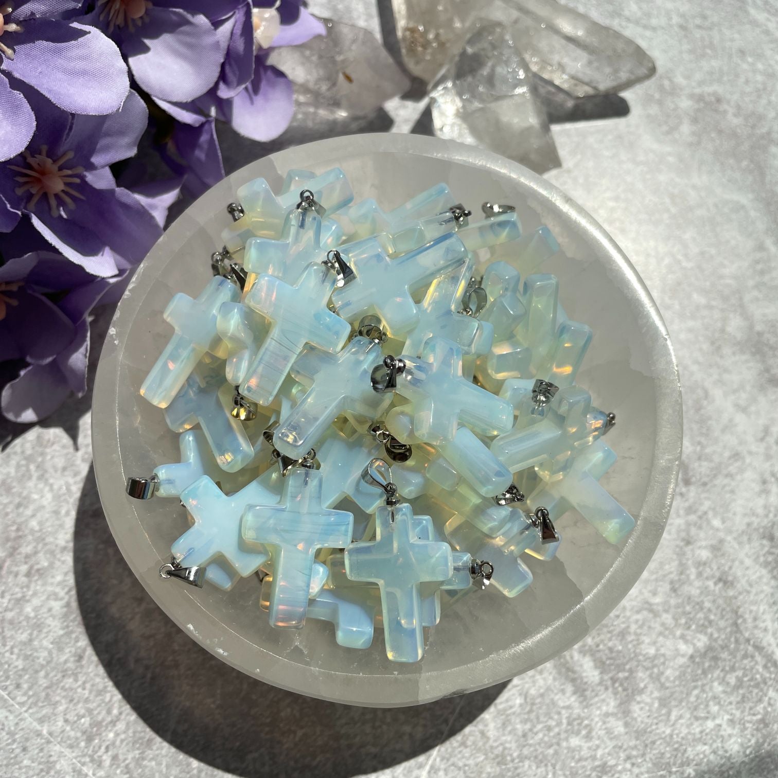Opalite Cross Pendant