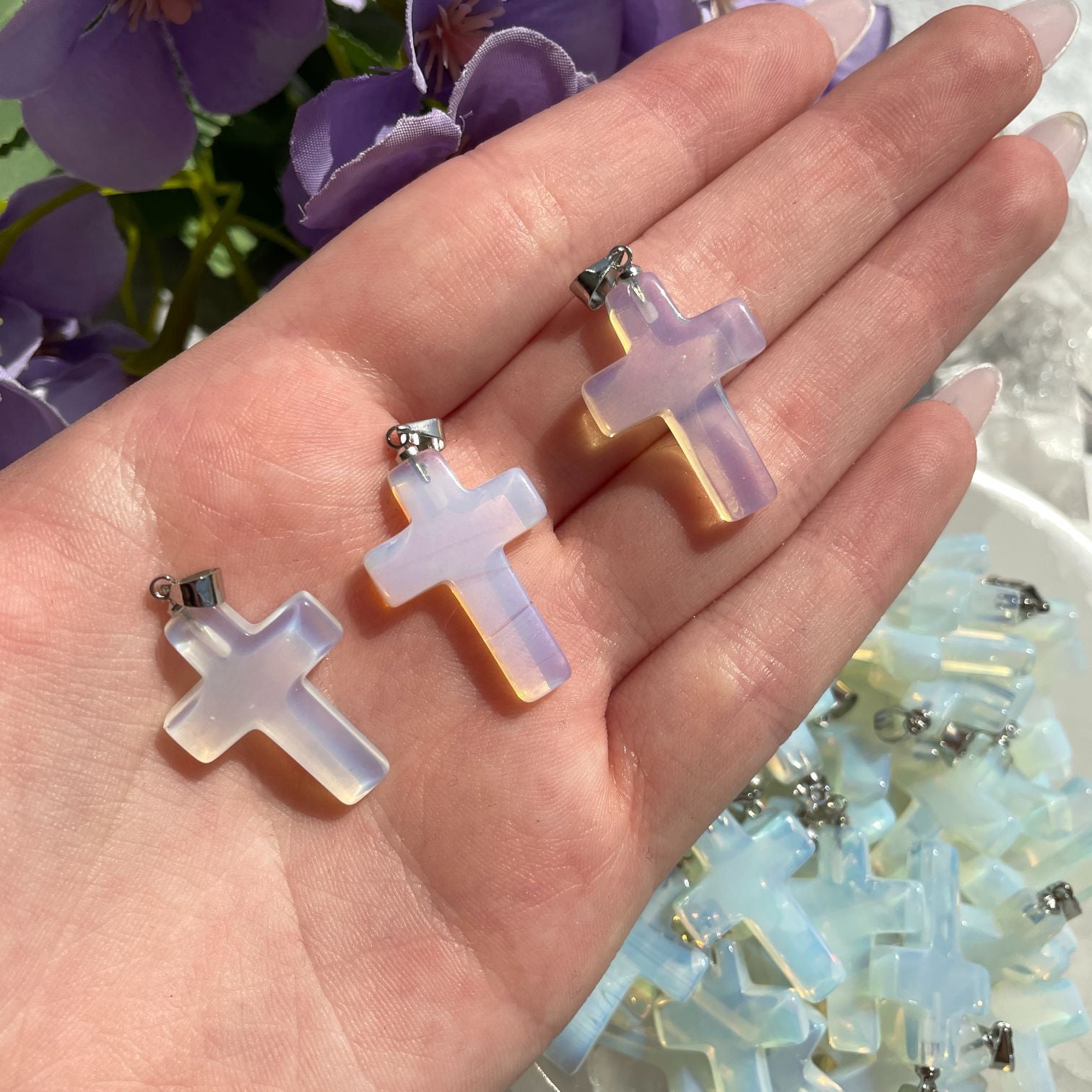 Opalite Cross Pendant