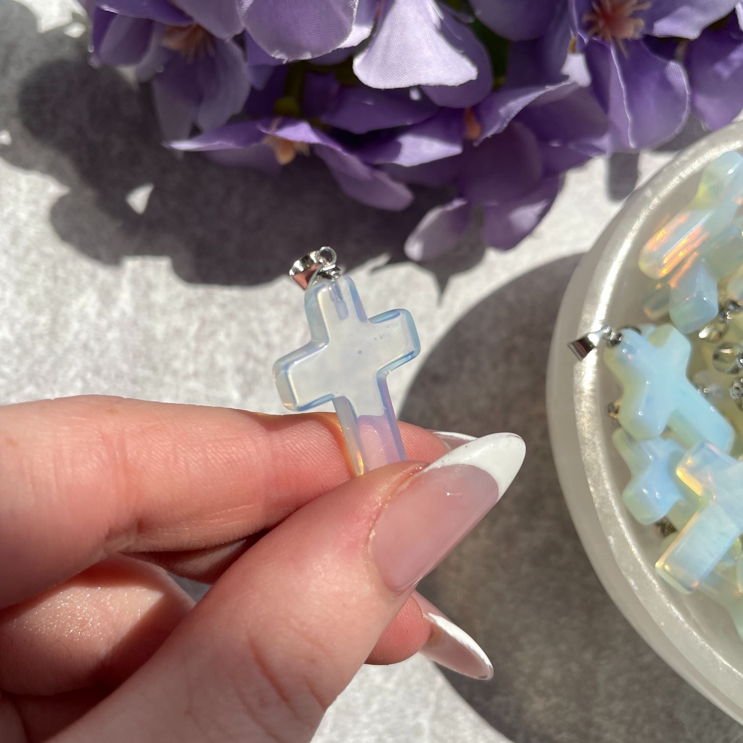 Opalite Cross Pendant