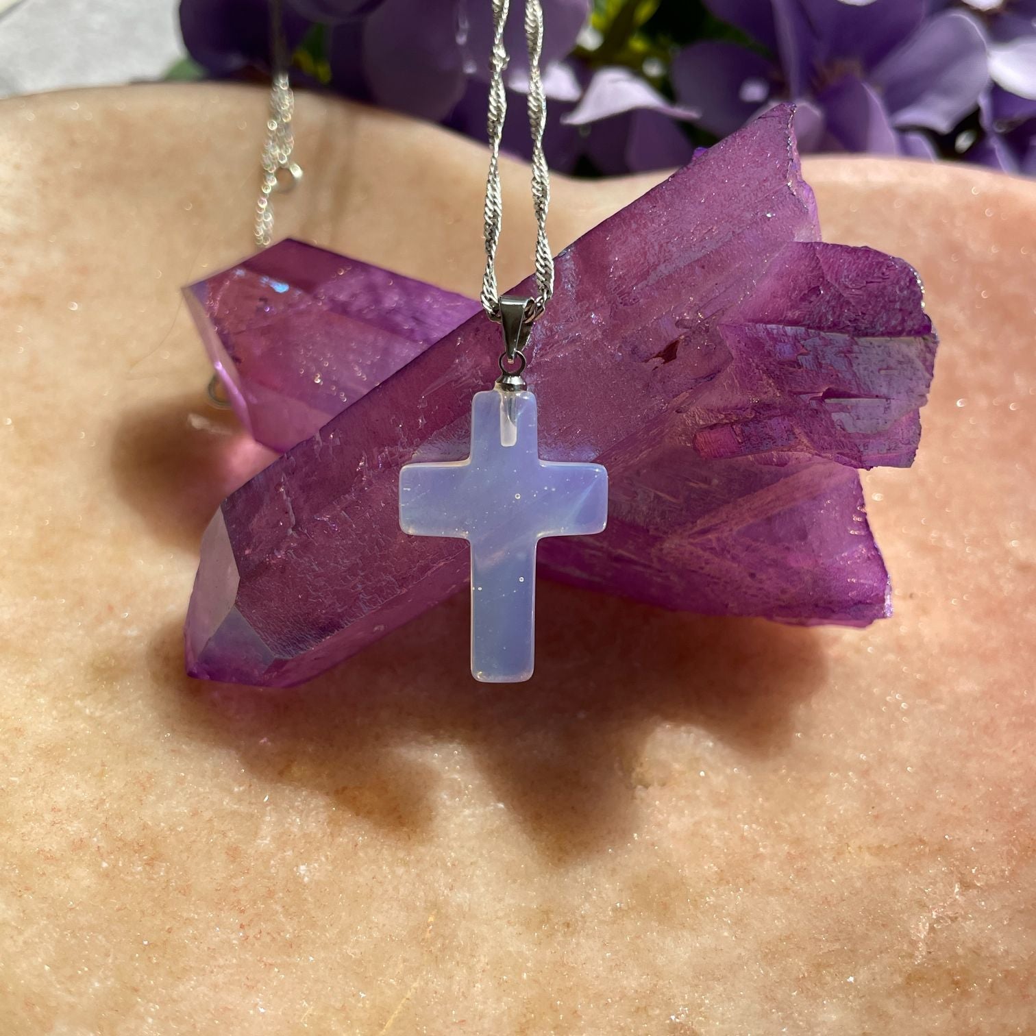 Opalite Cross Pendant