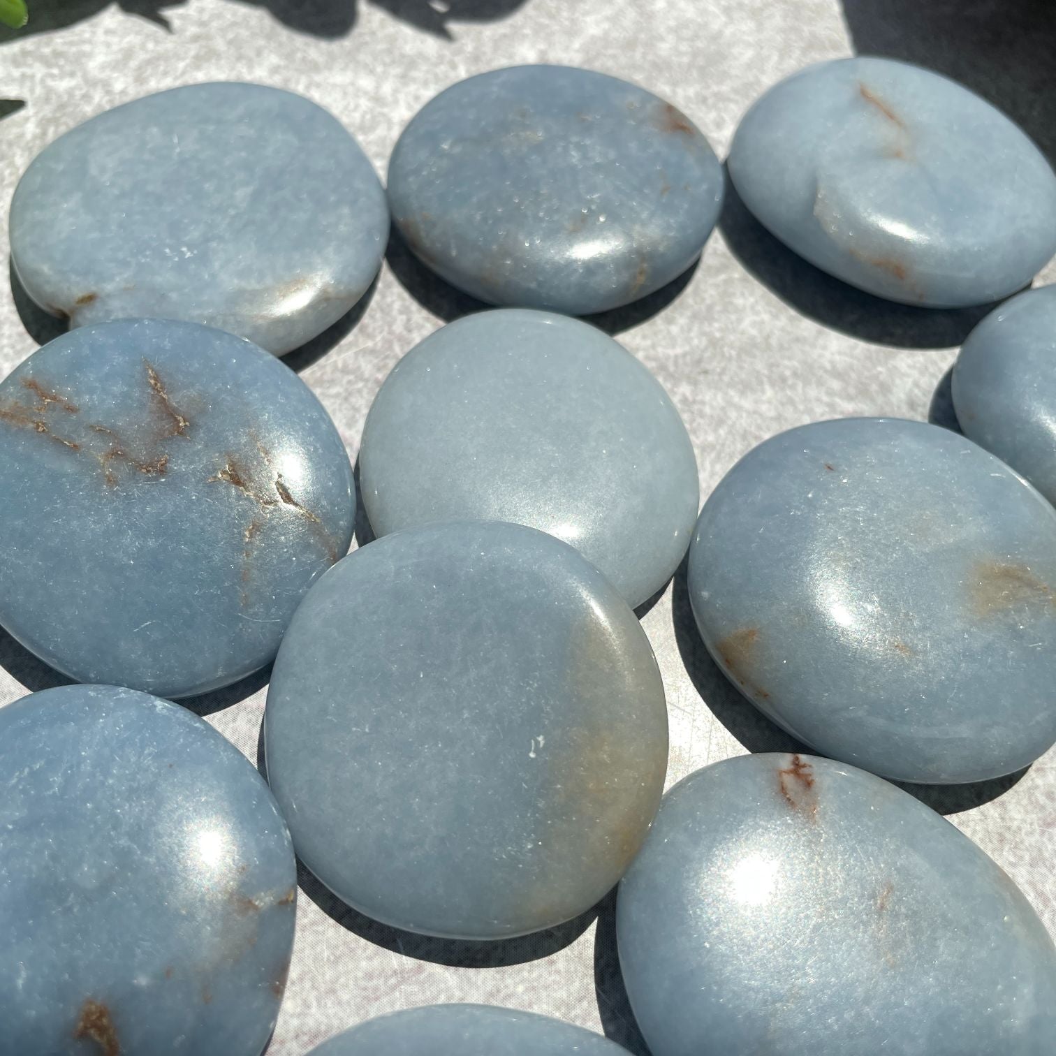 Pocket Palm Stone - Angelite
