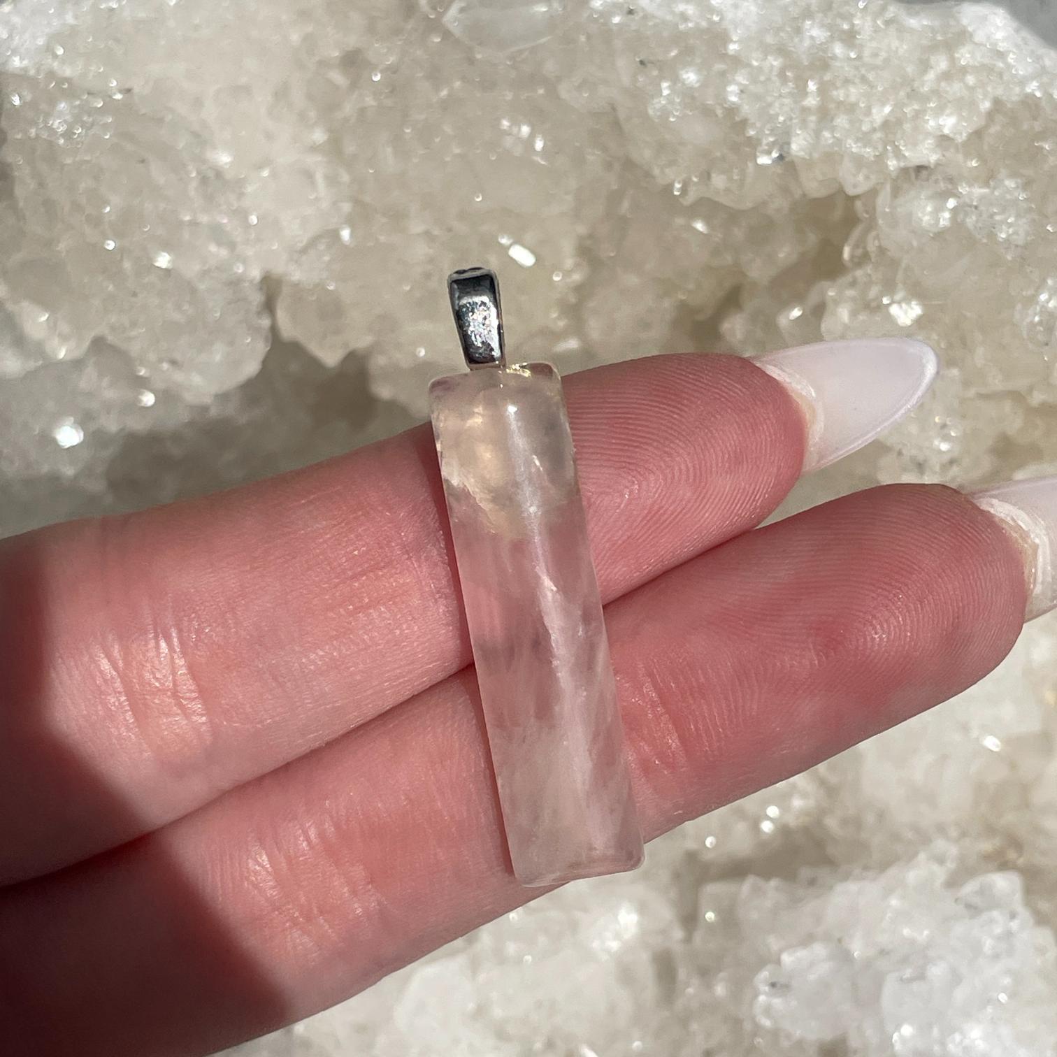 Rose Quartz Straight Pendant