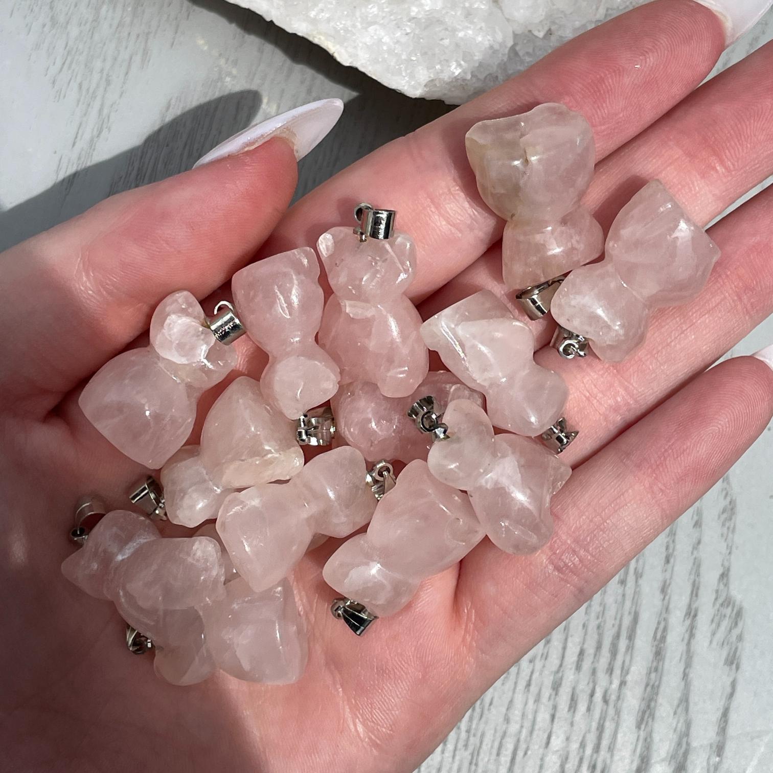 Rose Quartz Cat Pendant