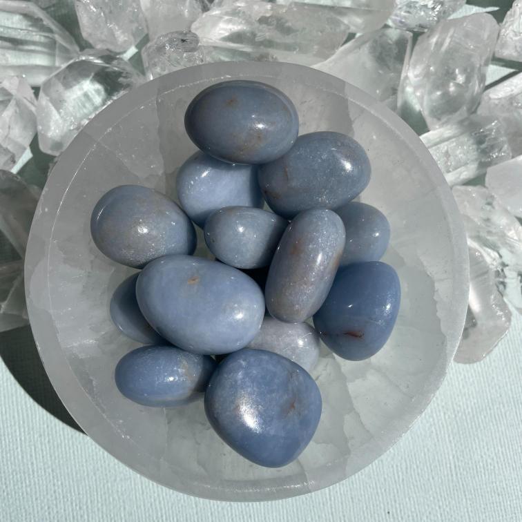 Angelite Tumbled 200g