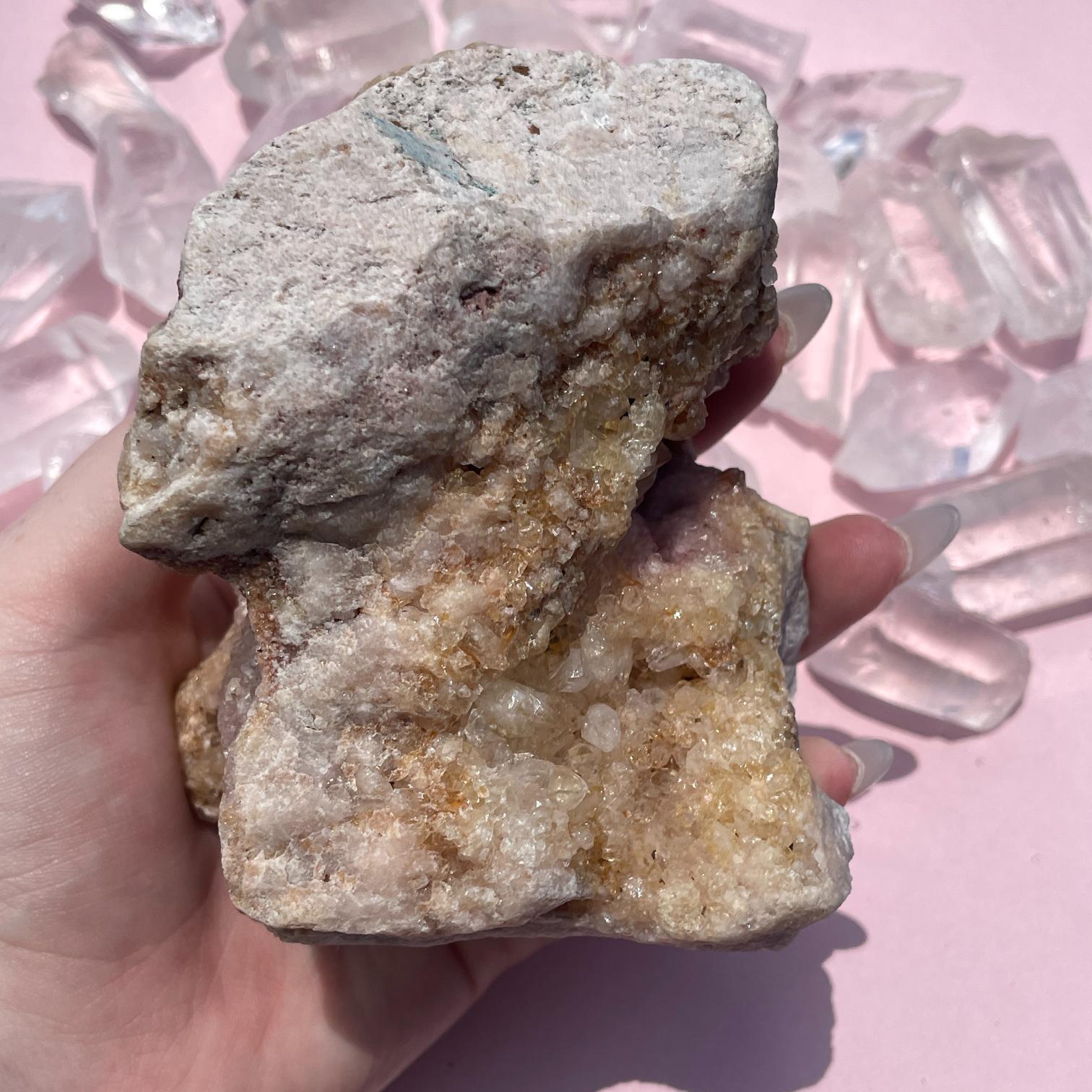 Pink Amethyst Cluster - 21