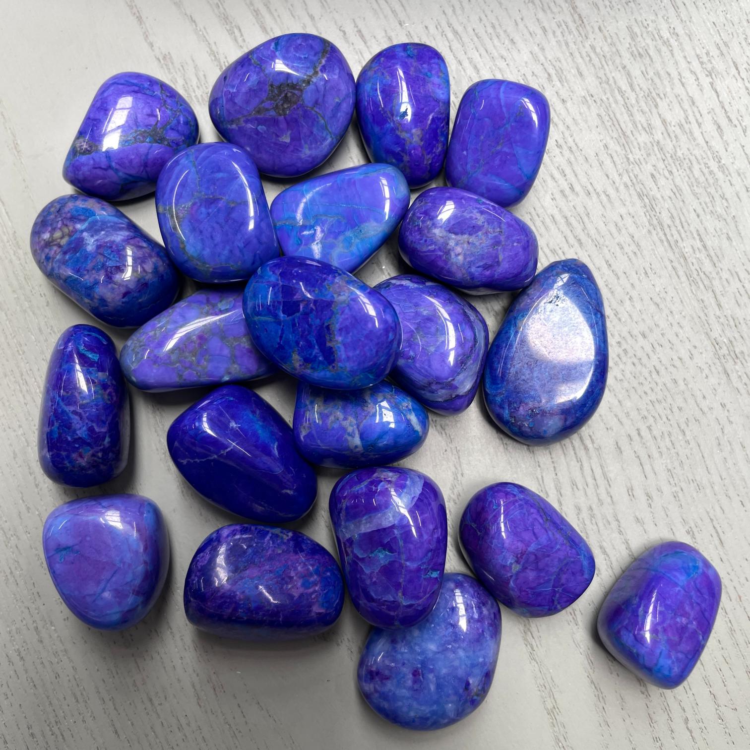 Purple Howlite Tumbled 200g (14-16pc)