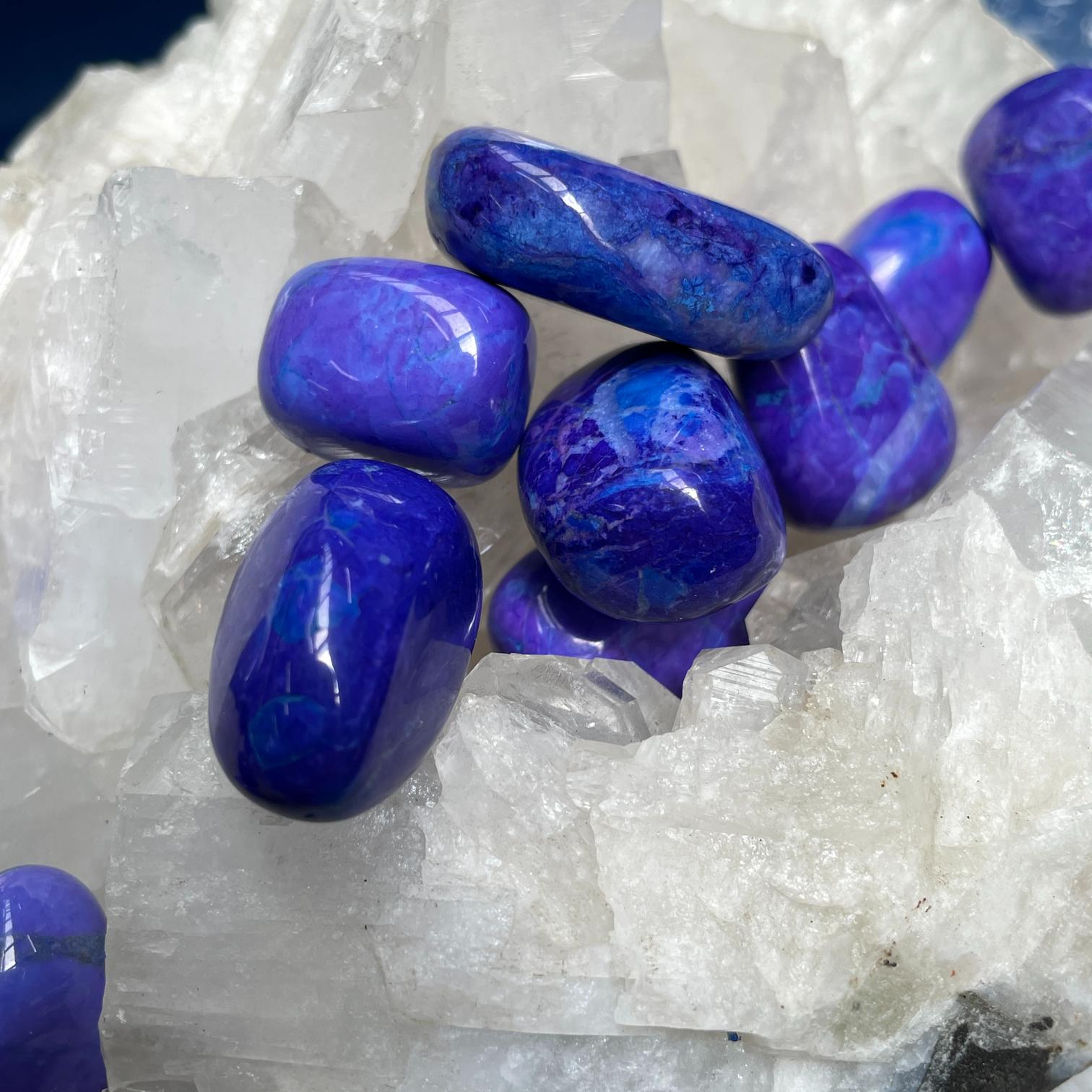 Purple Howlite Tumbled 200g (14-16pc)