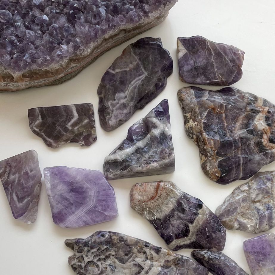 Polished Slabs - Amethyst - 500g(12-22)pc