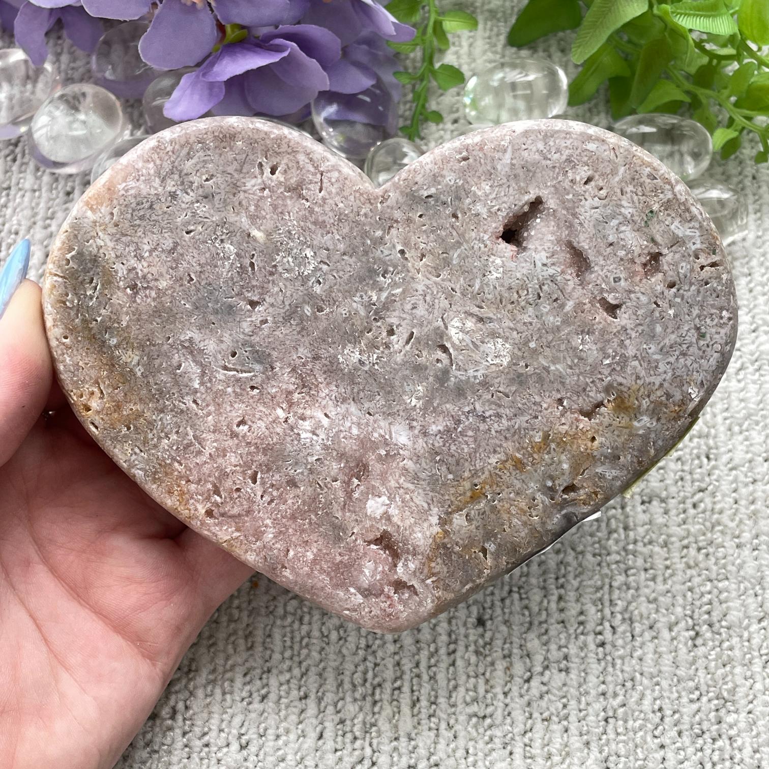 Pink Amethyst - Heart - H19
