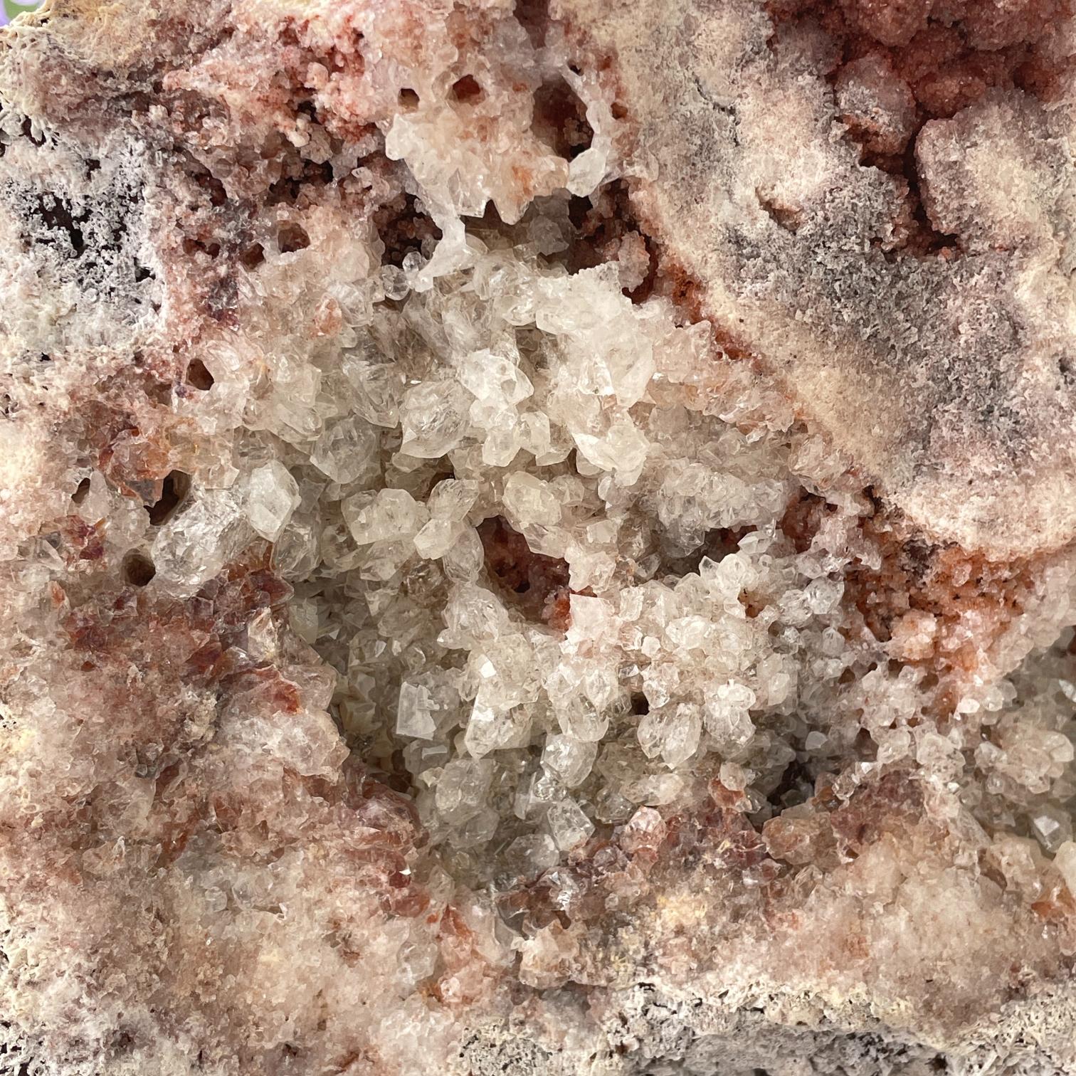 Pink Amethyst Druzy Rough Freeform