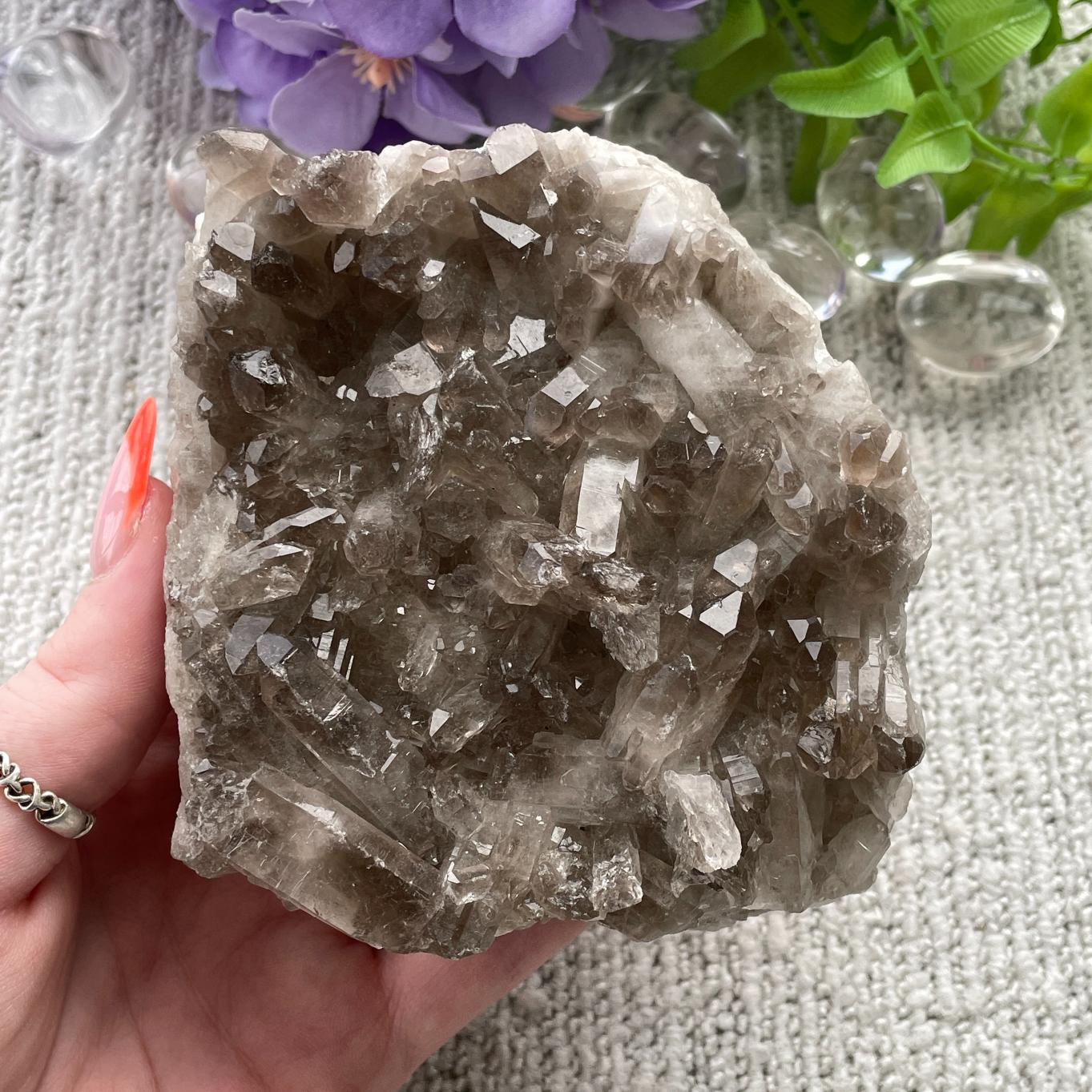 Smokey Quartz Cluster - 48
