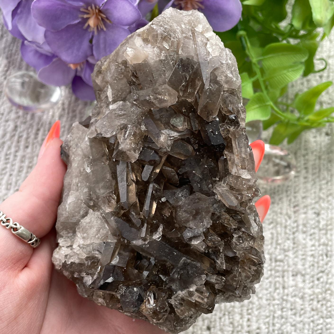 Smokey Quartz Cluster - 49