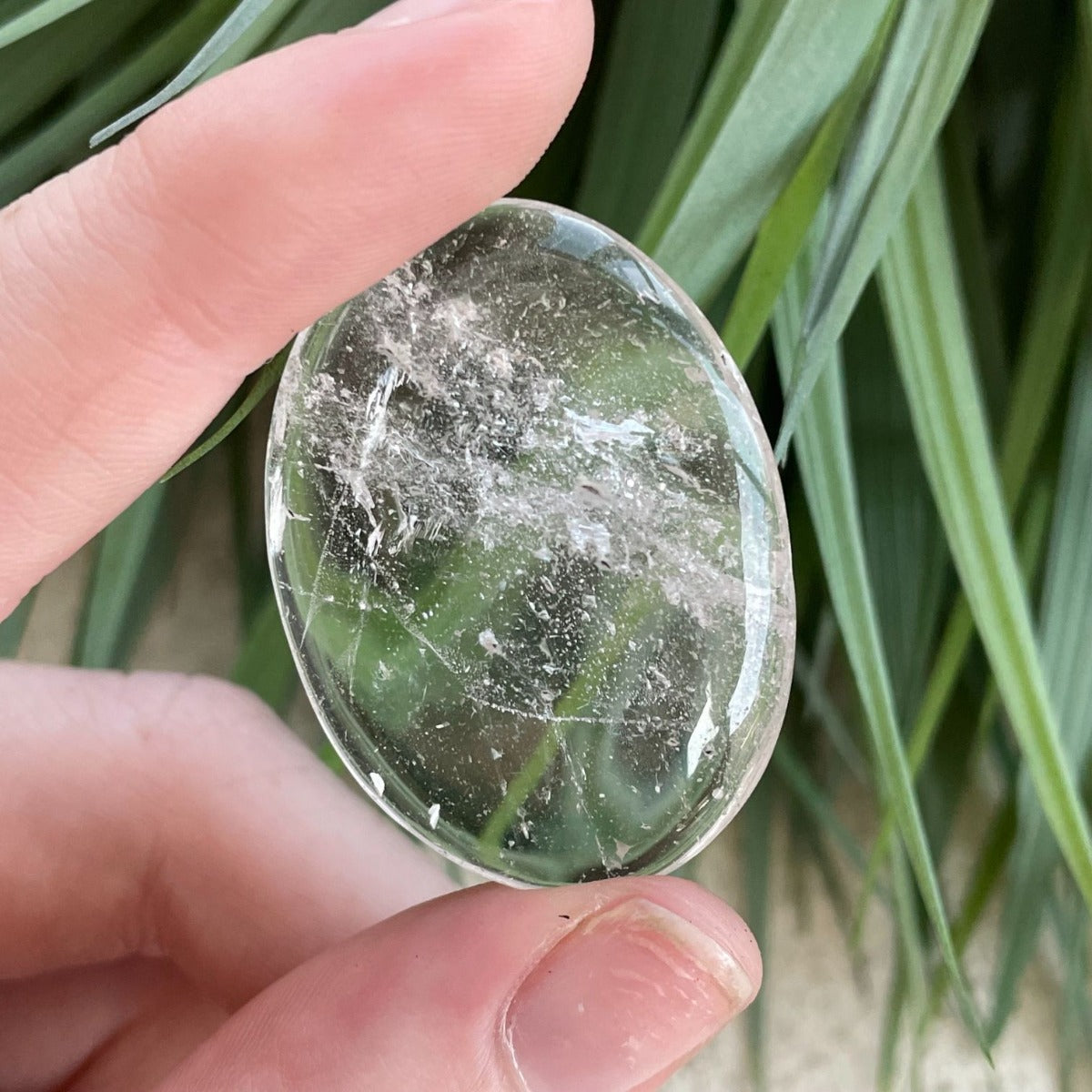 Clear Quartz - Small Palm Stone (IN)