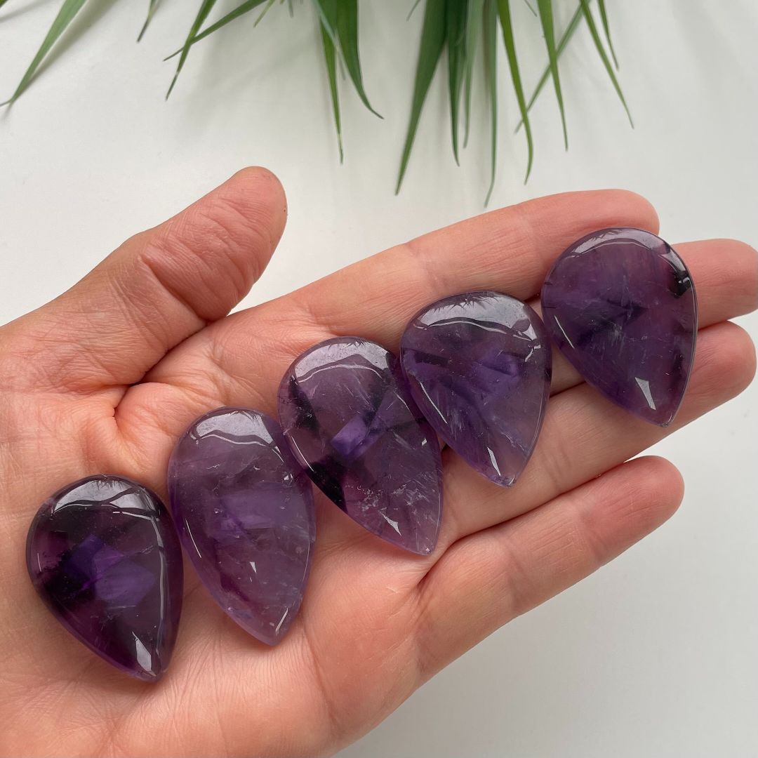 Amethyst Cabochon - Tear Drop - 1pc