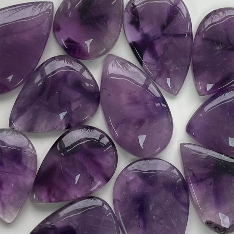 Amethyst Cabochon - Tear Drop - 1pc