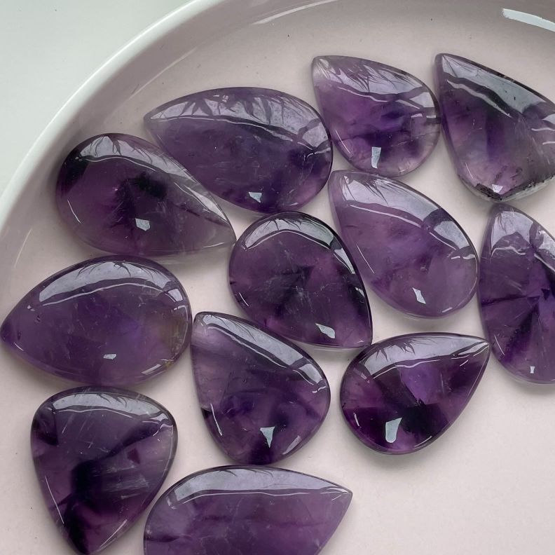 Amethyst Cabochon - Tear Drop - 1pc