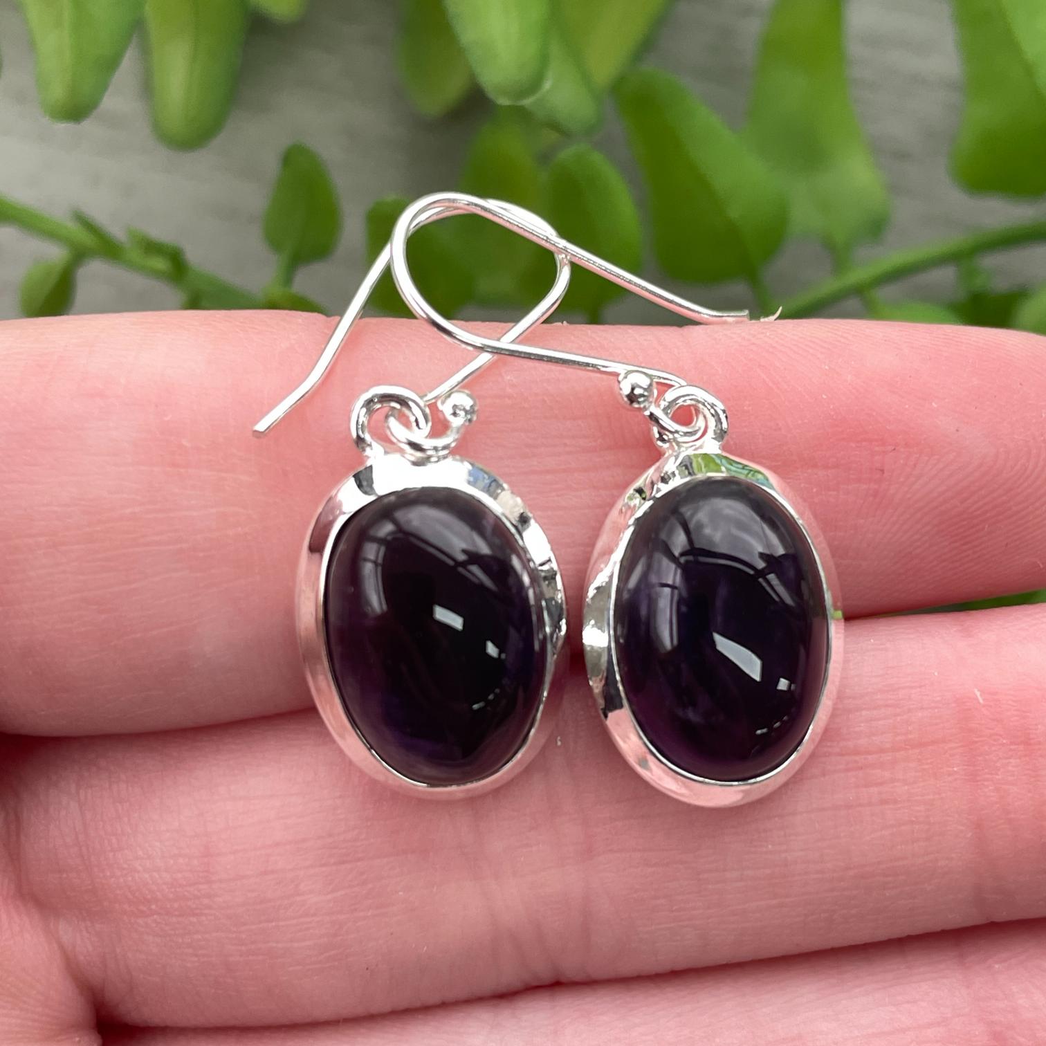 Sterling Silver Earrings - Amethyst - 11