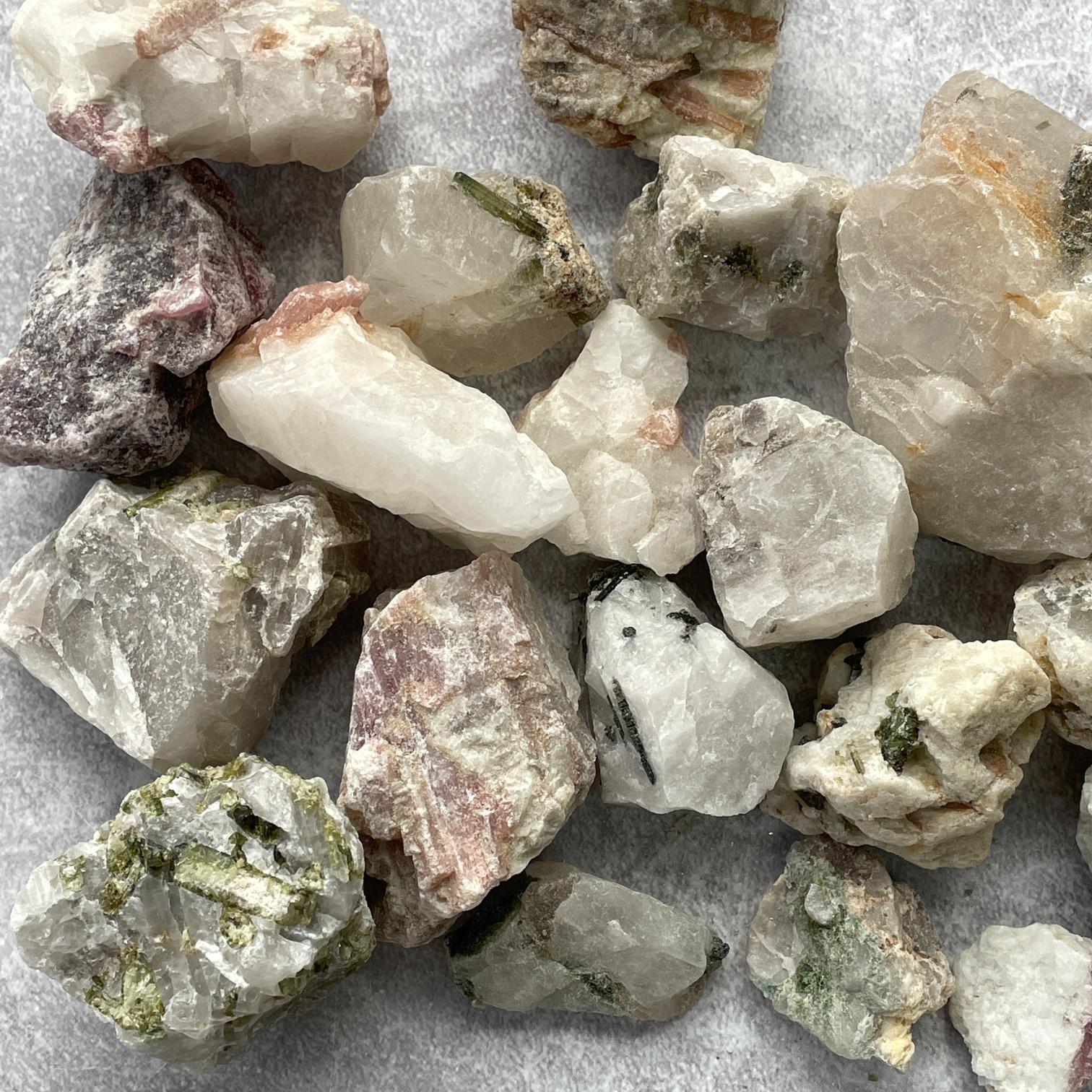 Pink And Green Tourmaline Rough 1KG