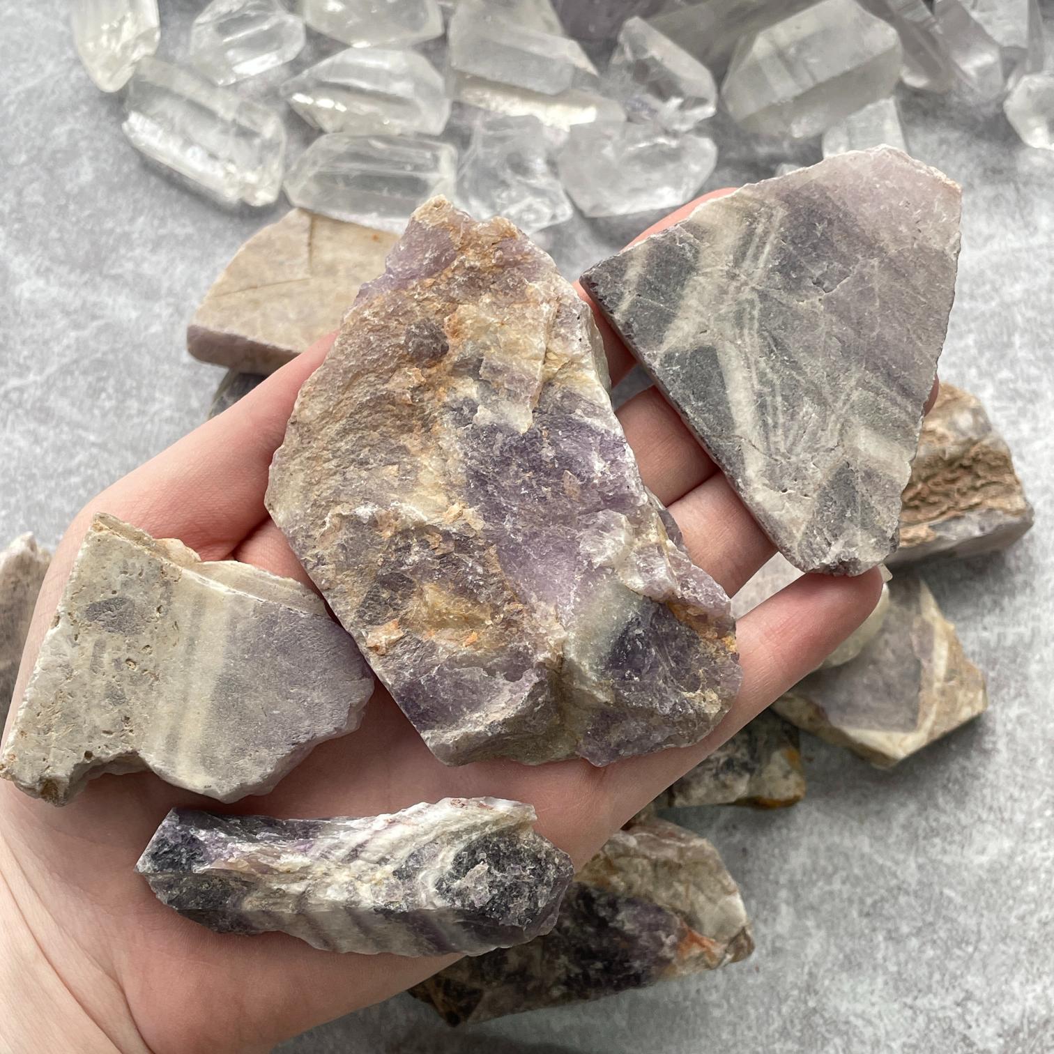 Rough - Slab - Chevron Amethyst - 1KG