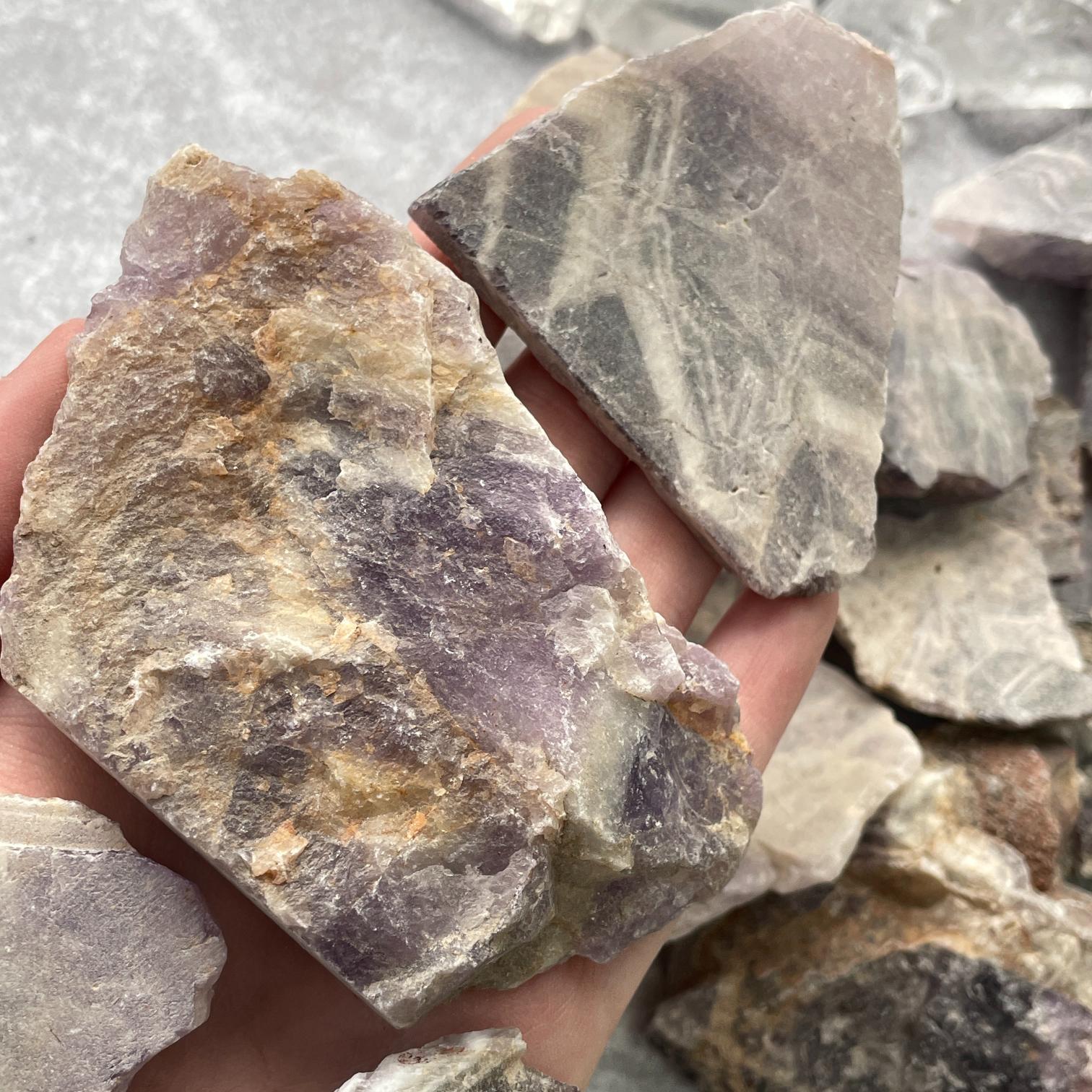 Rough - Slab - Chevron Amethyst - 1KG