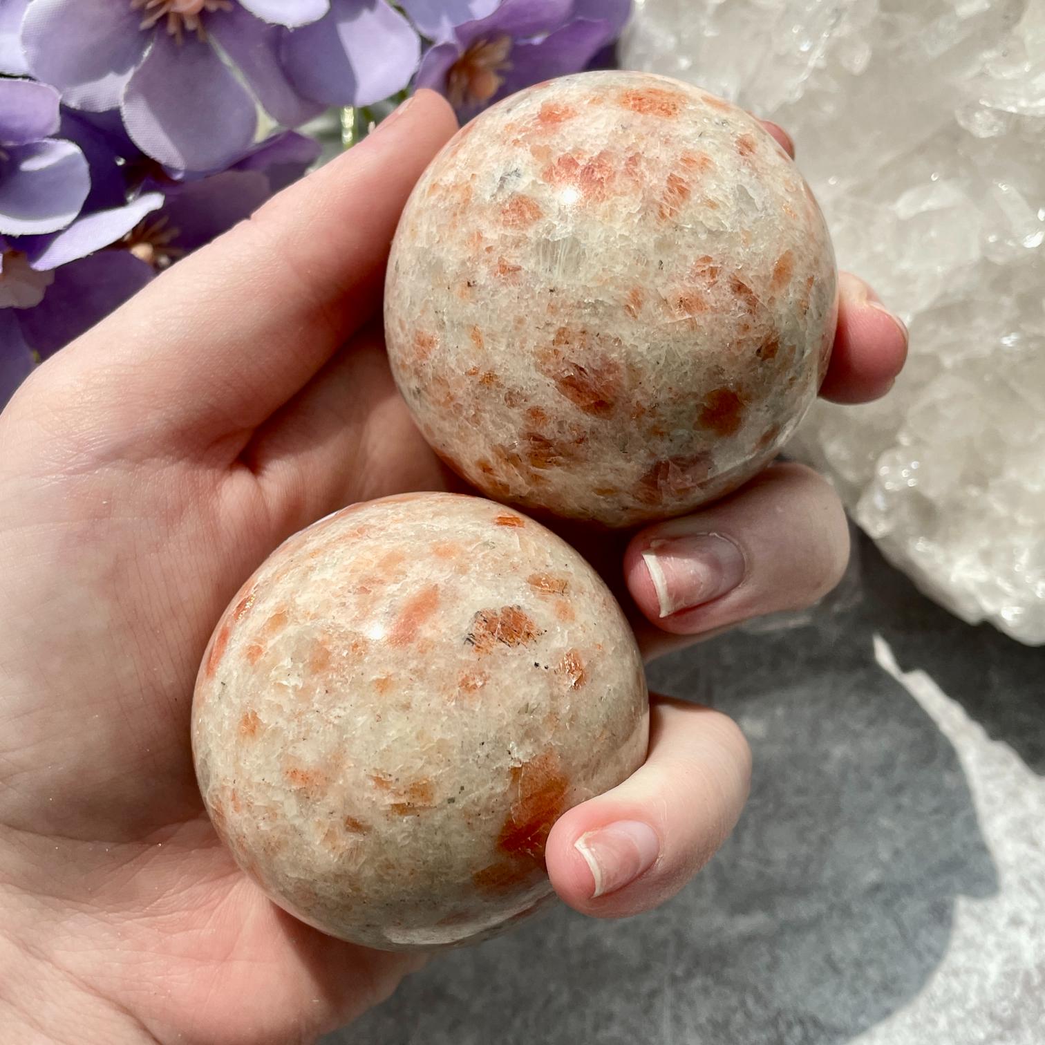 Sunstone Sphere 5cm - 1pc