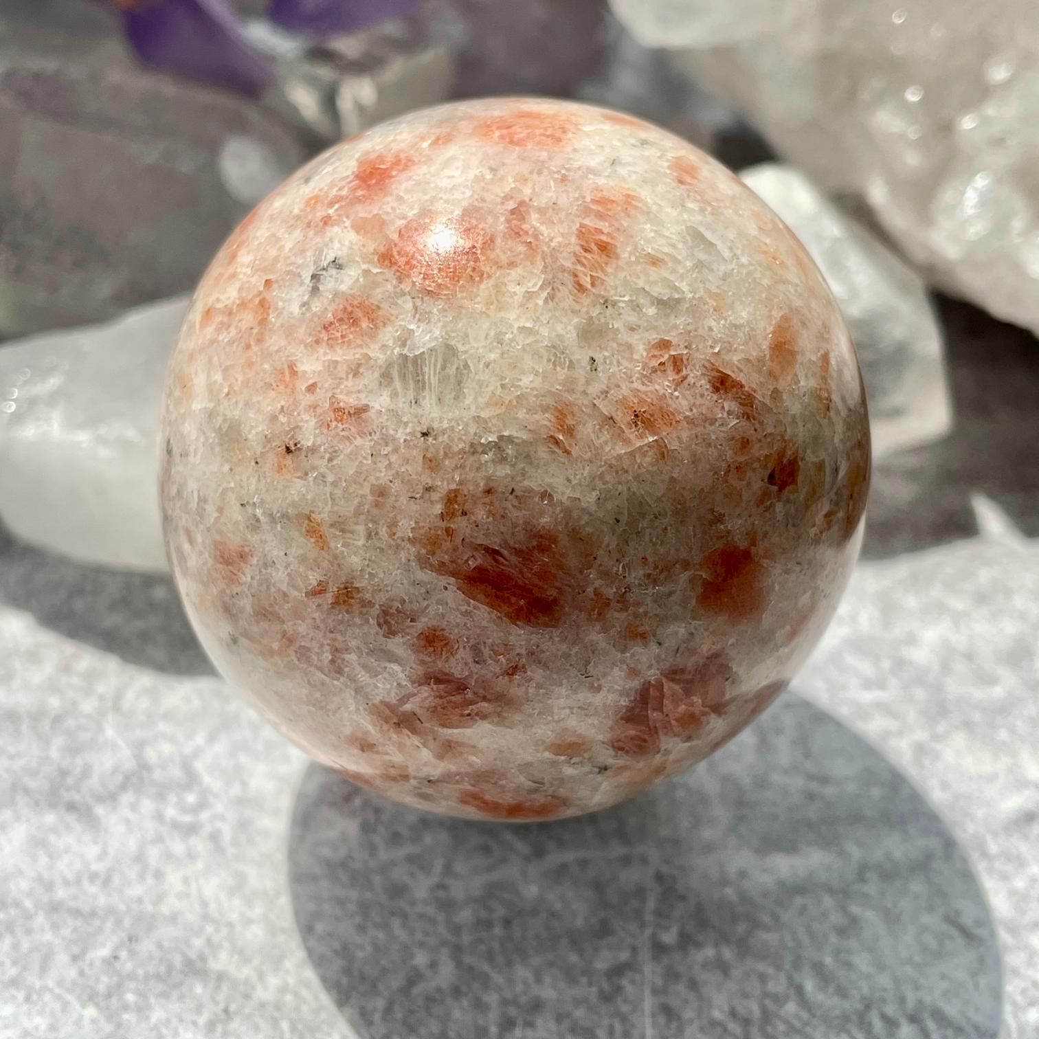 Sunstone Sphere 5cm - 1pc