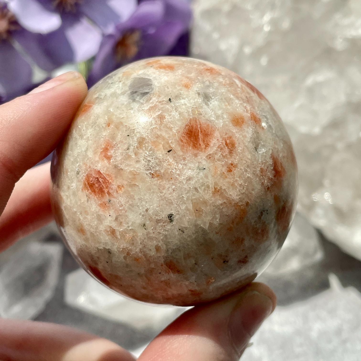 Sunstone Sphere 5cm - 1pc