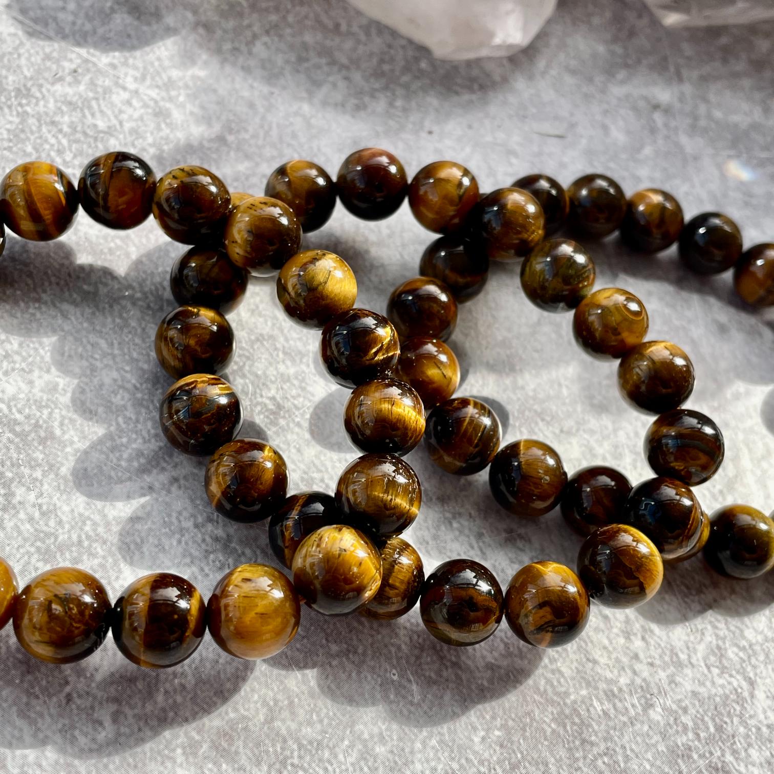 Tiger Eye Beads Bracelet - 10mm