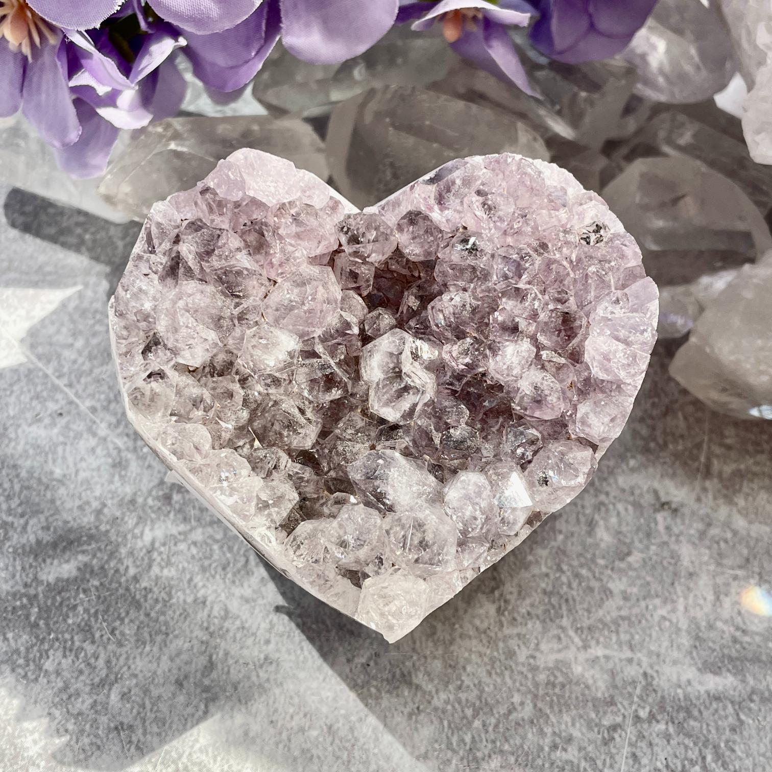 Amethyst Heart Cluster - N
