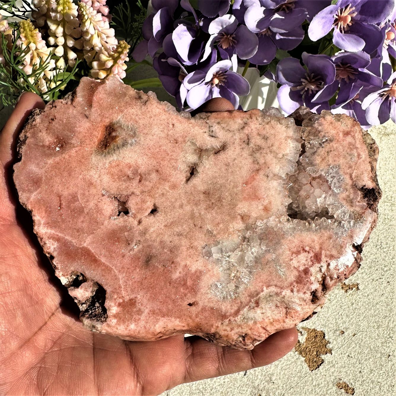 Pink Amethyst - Slice - 13