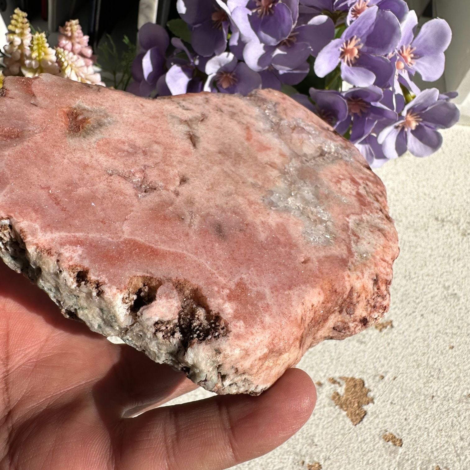 Pink Amethyst - Slice - 13
