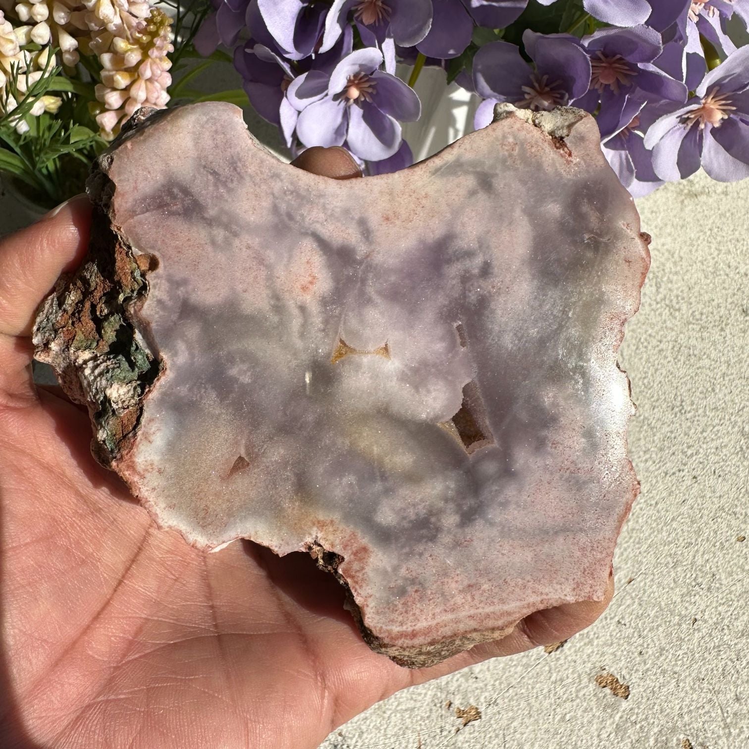 Pink Amethyst - Slice - 14 