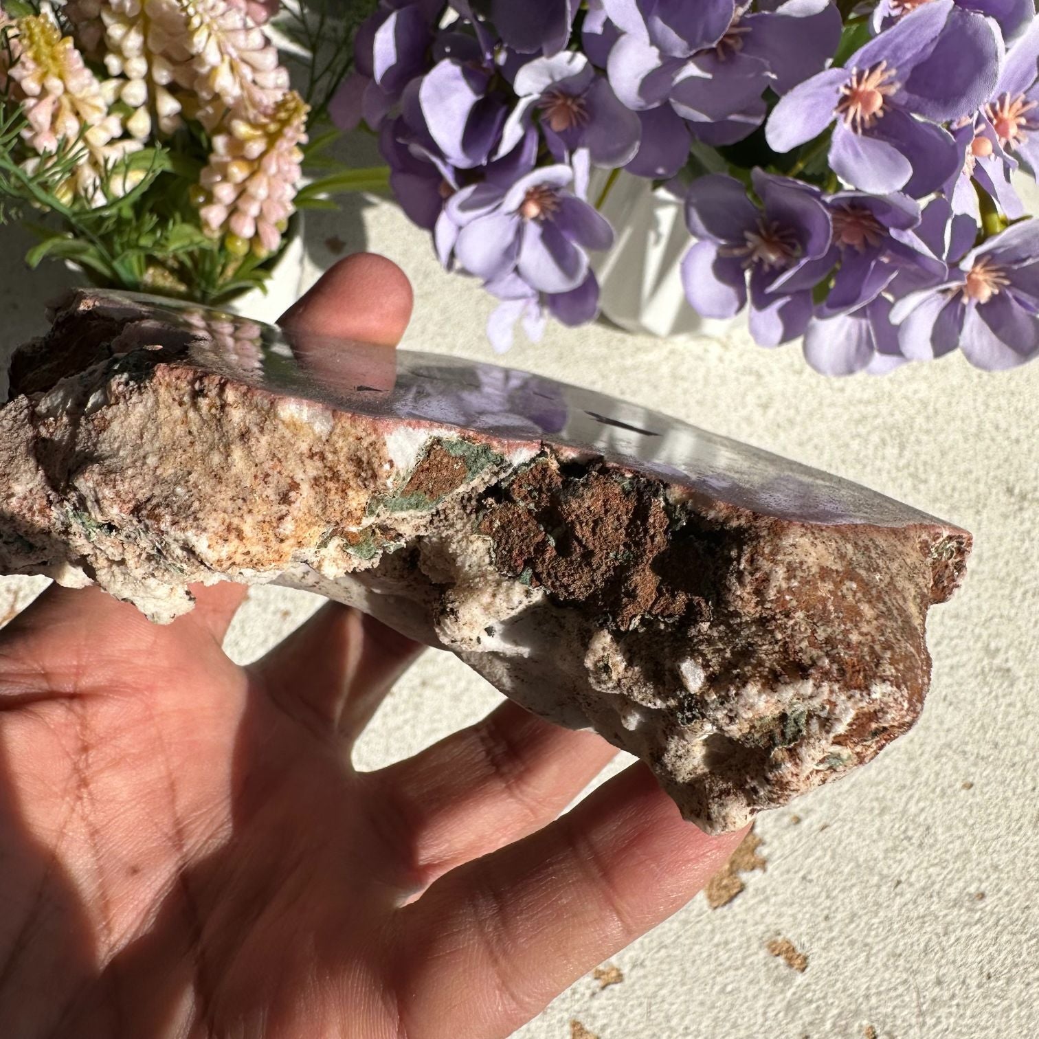 Pink Amethyst - Slice - 14