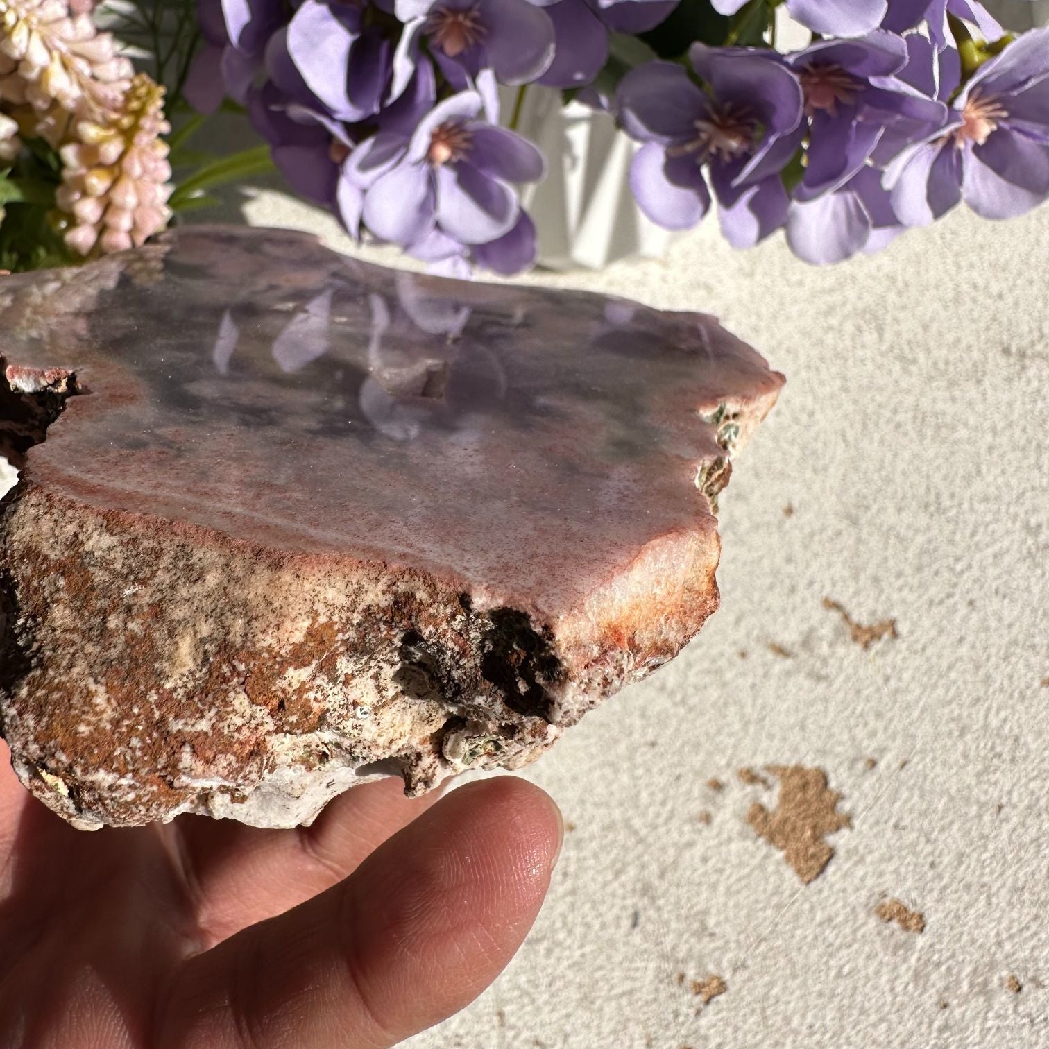 Pink Amethyst - Slice - 14