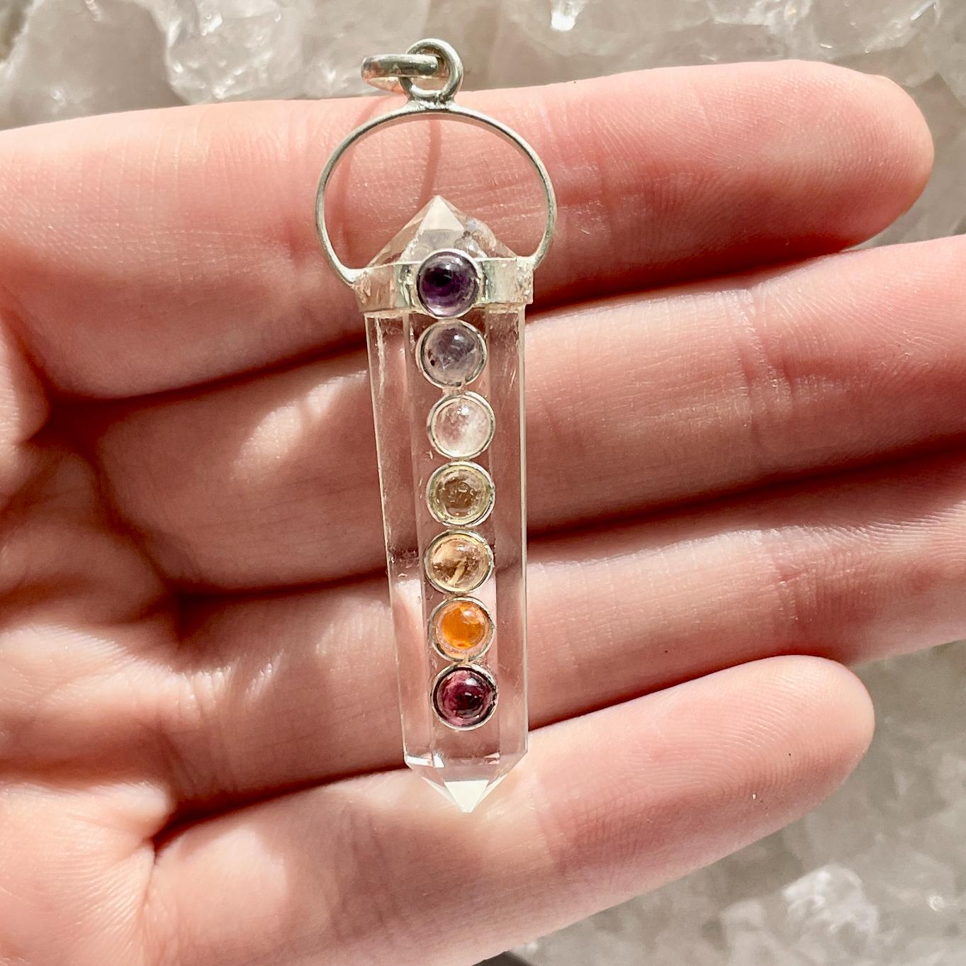 Clear Quartz - Chakra DT Pendant