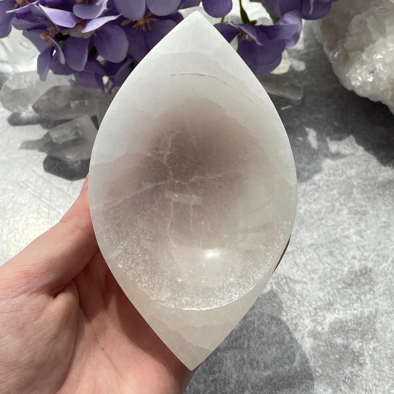 Selenite Bowl - Eye - 10cm