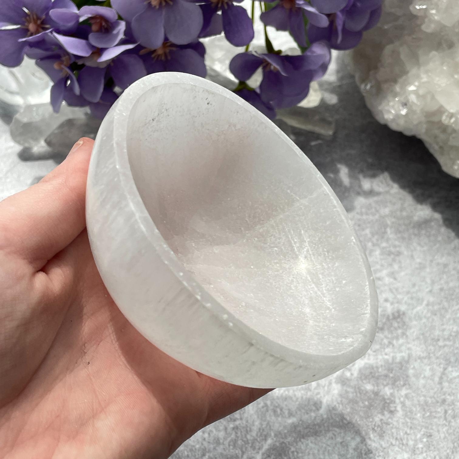 Selenite Bowl - Round - 10cm