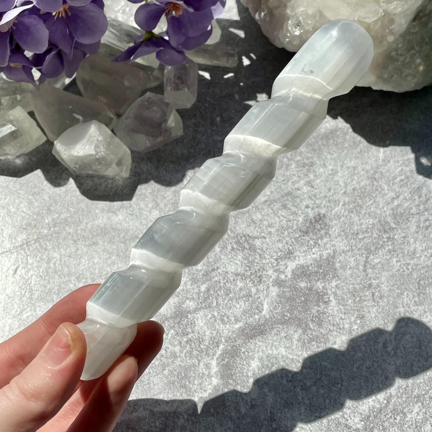 Selenite Wand - Spiral