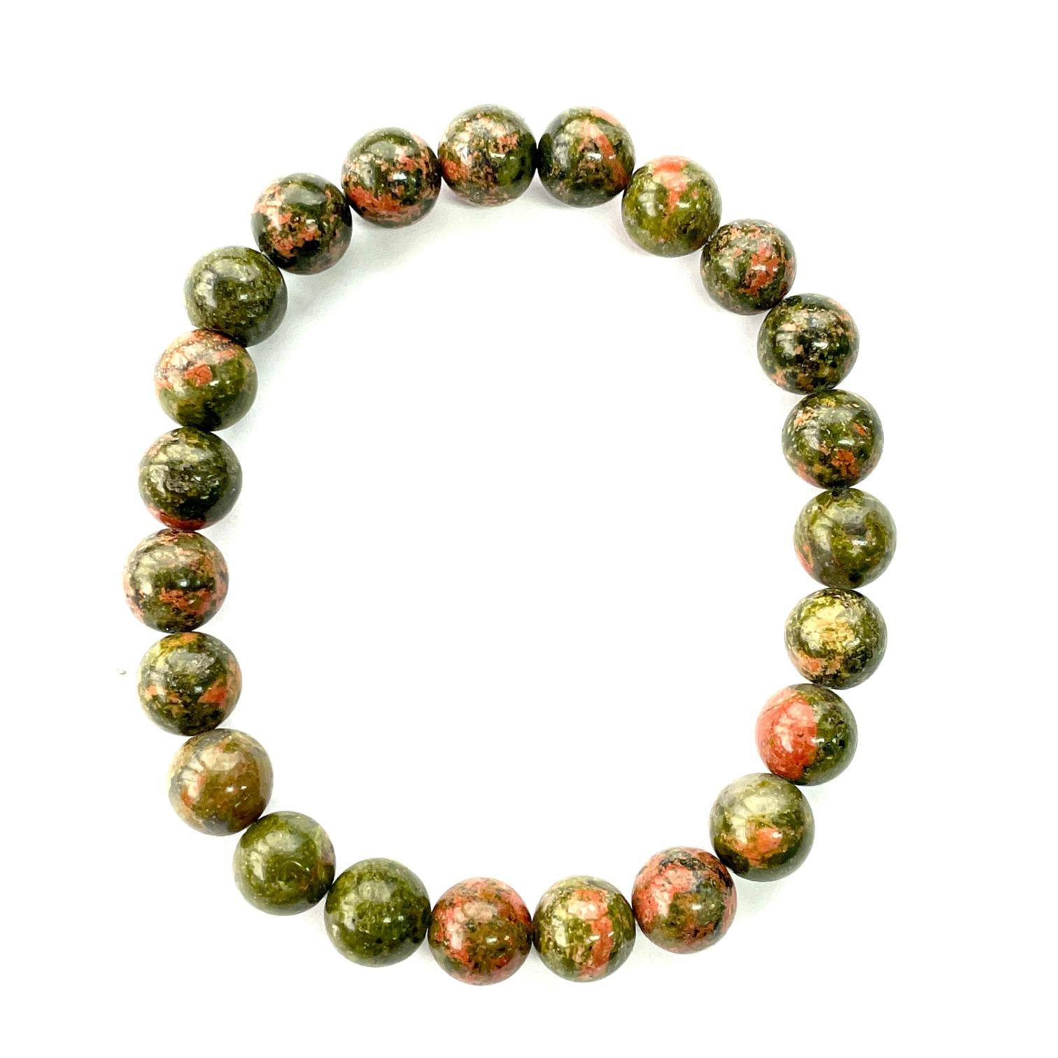 Unakite Beads Bracelet
