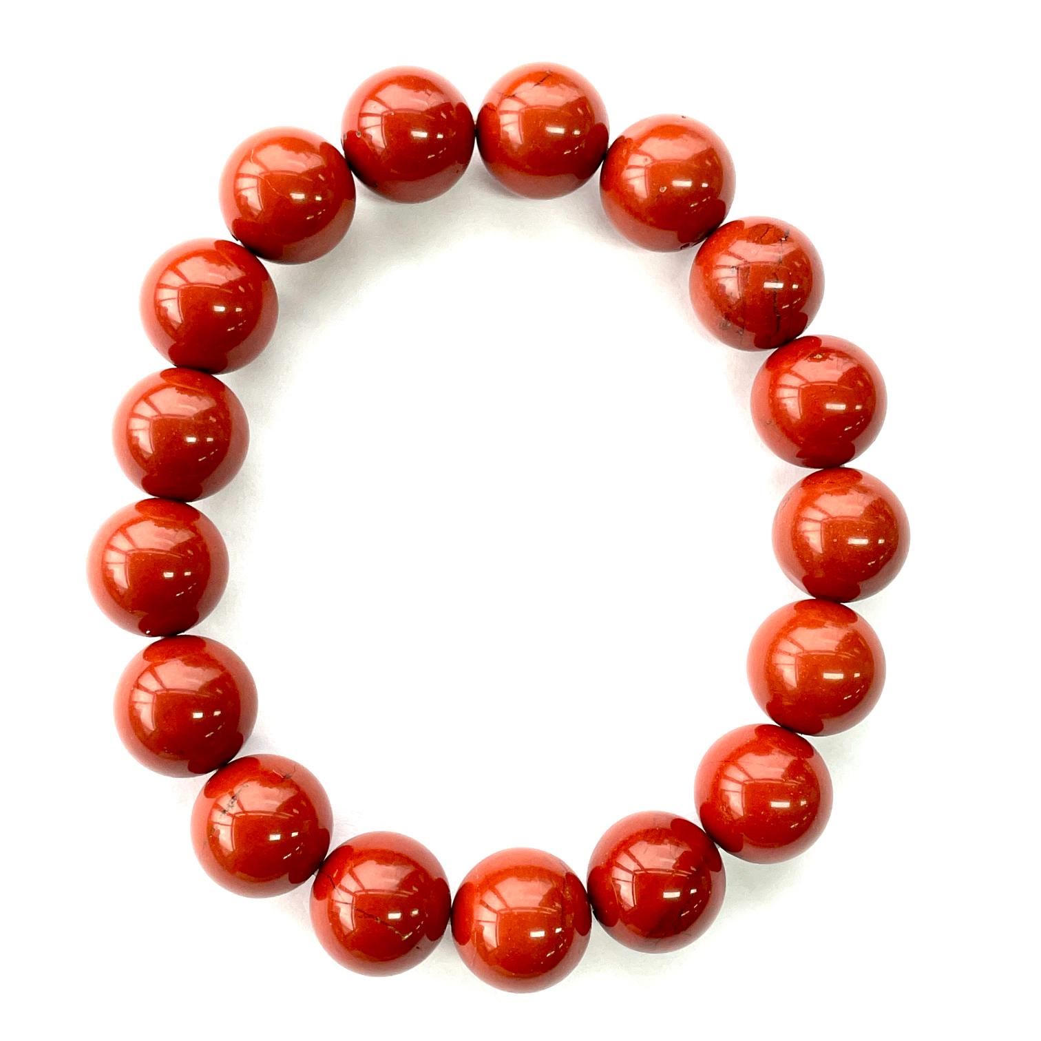 Red Jasper Beads Bracelet 12mm