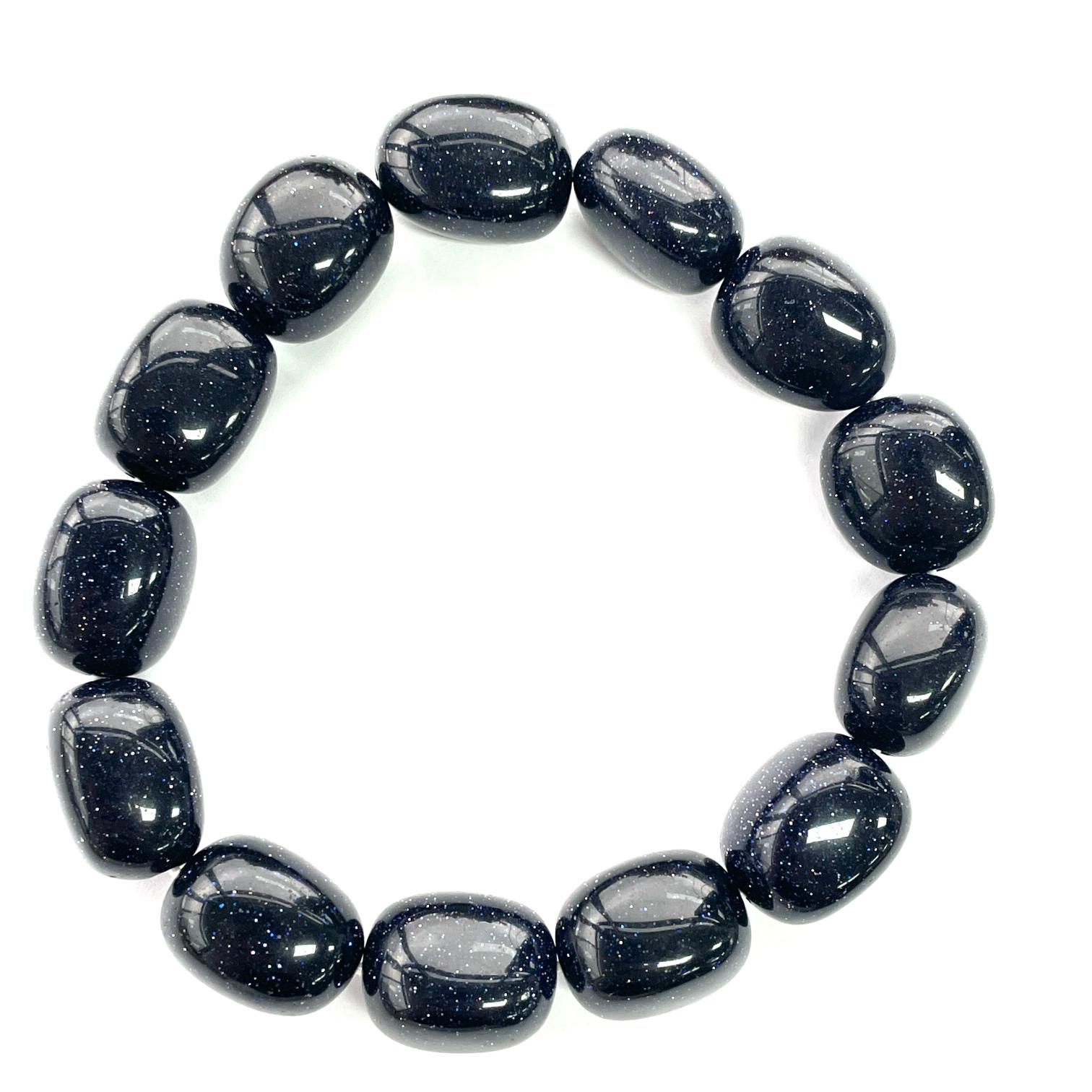 Nugget Bracelet - Goldstone BLUE