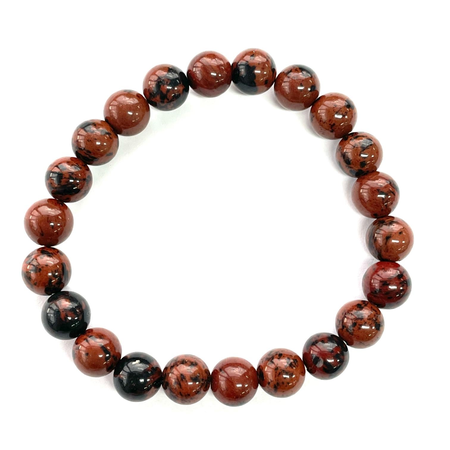 Mahogany Obsidian Beads Bracelet